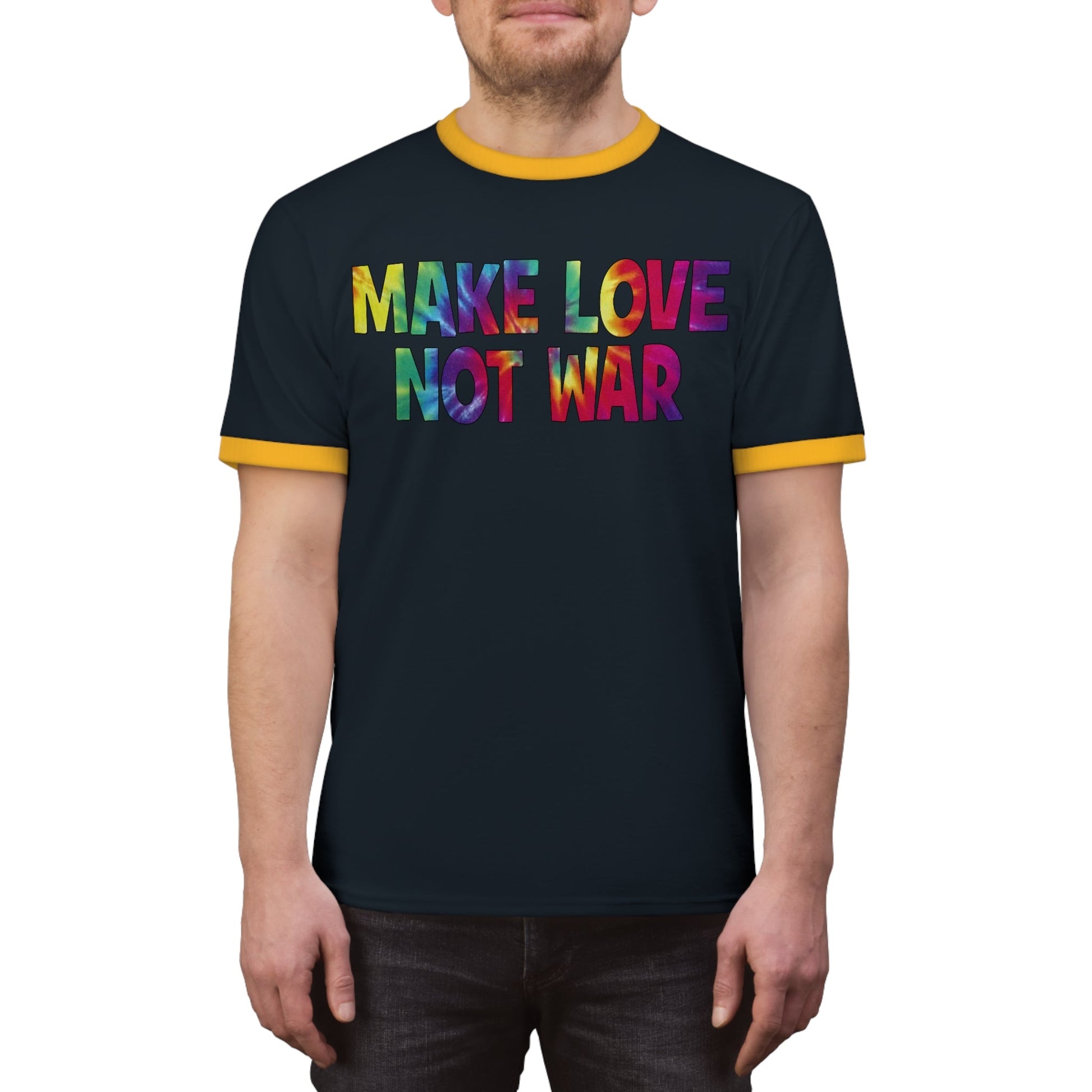 Make Love Not War Ringer Tee