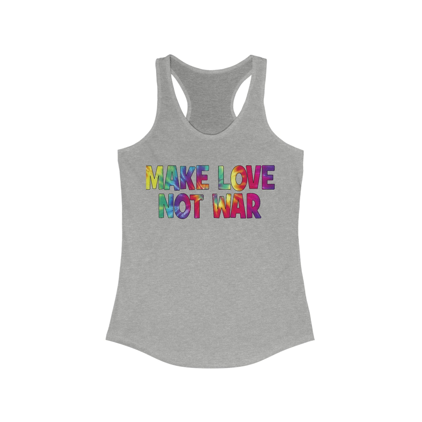 Make Love Not War Women's Racerback Tank