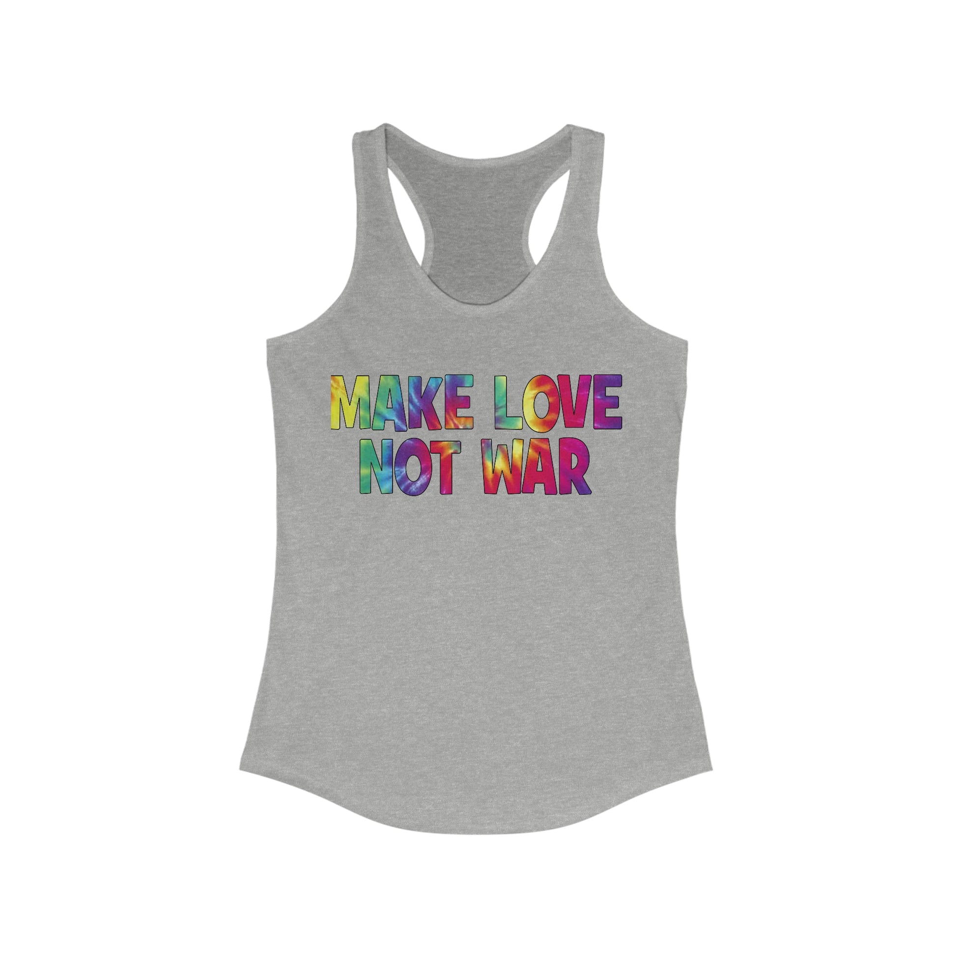 Make Love Not War Women's Racerback Tank