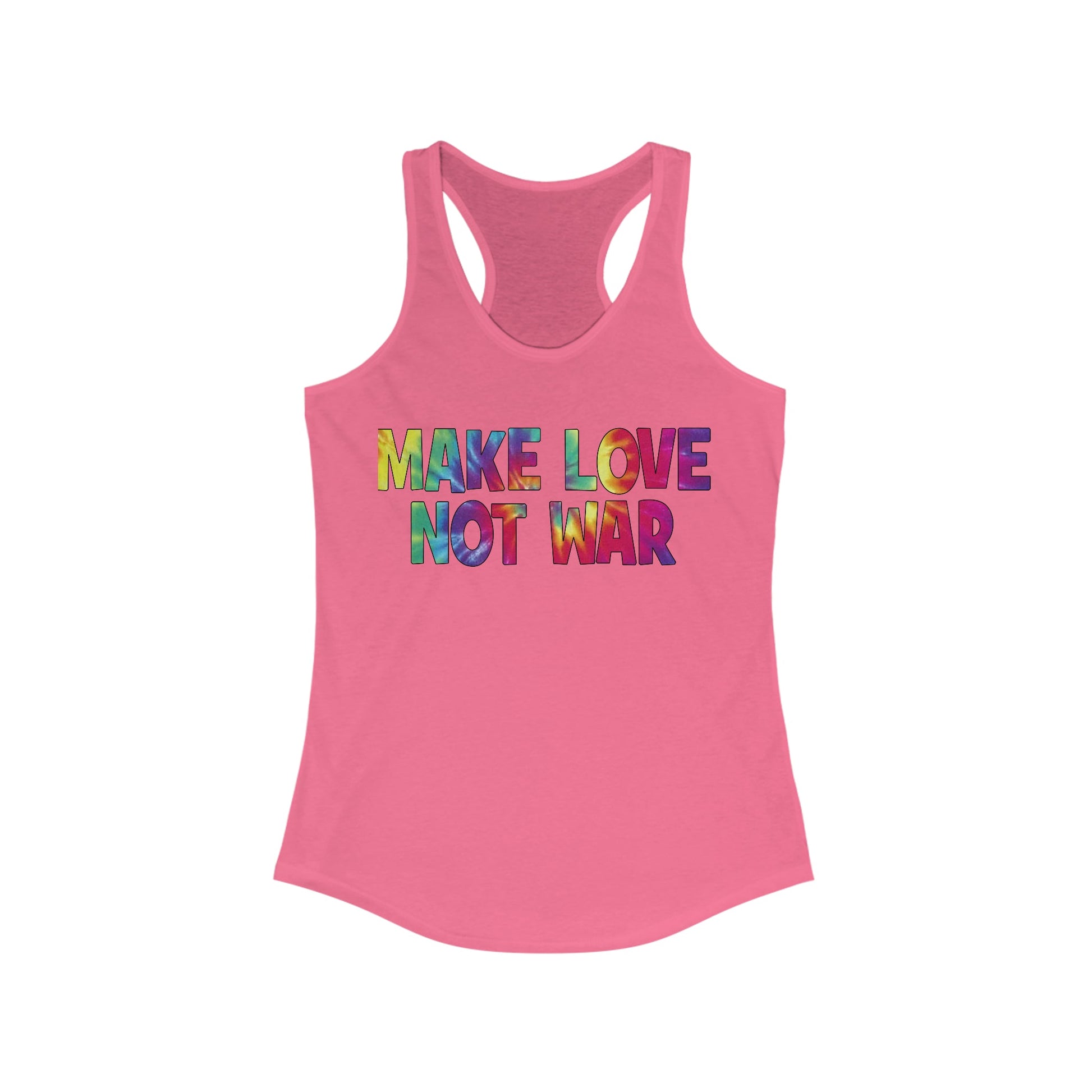 Make Love Not War Women's Racerback Tank