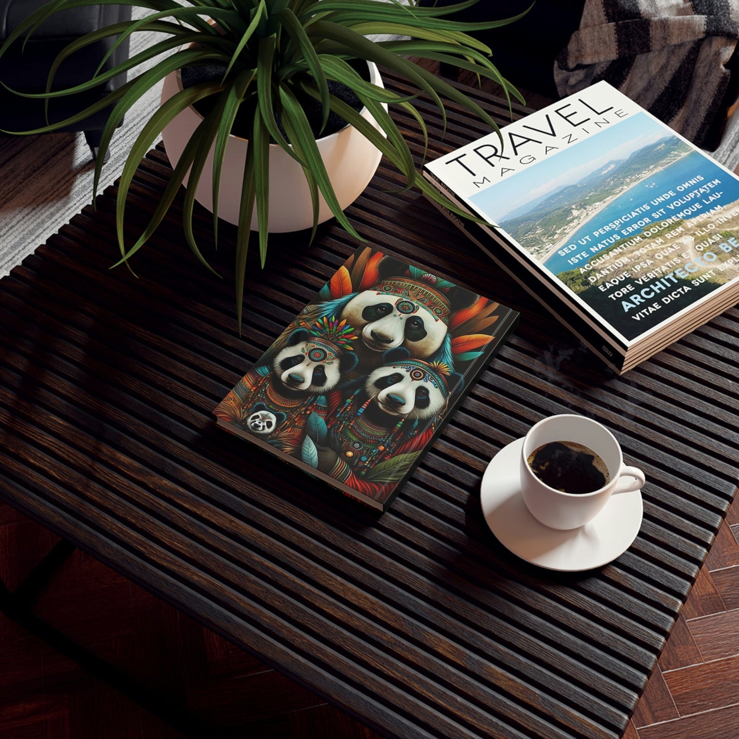 Mesoamerican Pandas Hard Backed Journal