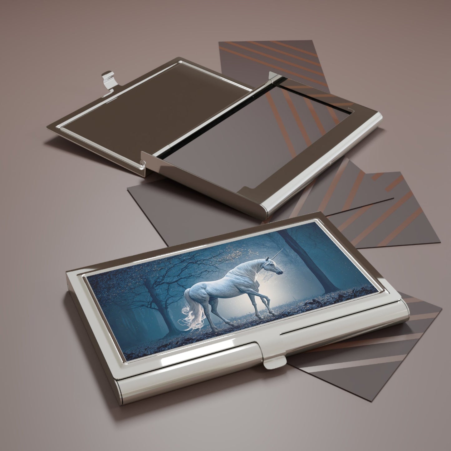 Midnight Unicorn Business Card Holder