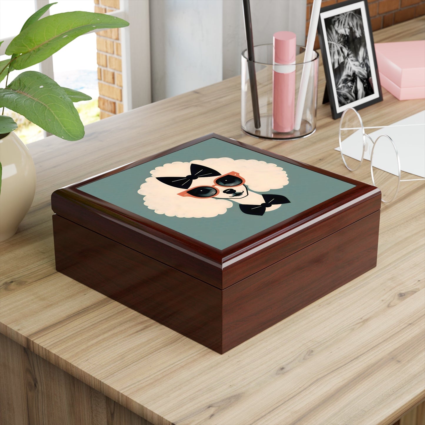 Miss Poodle Jewelry Keepsake Box