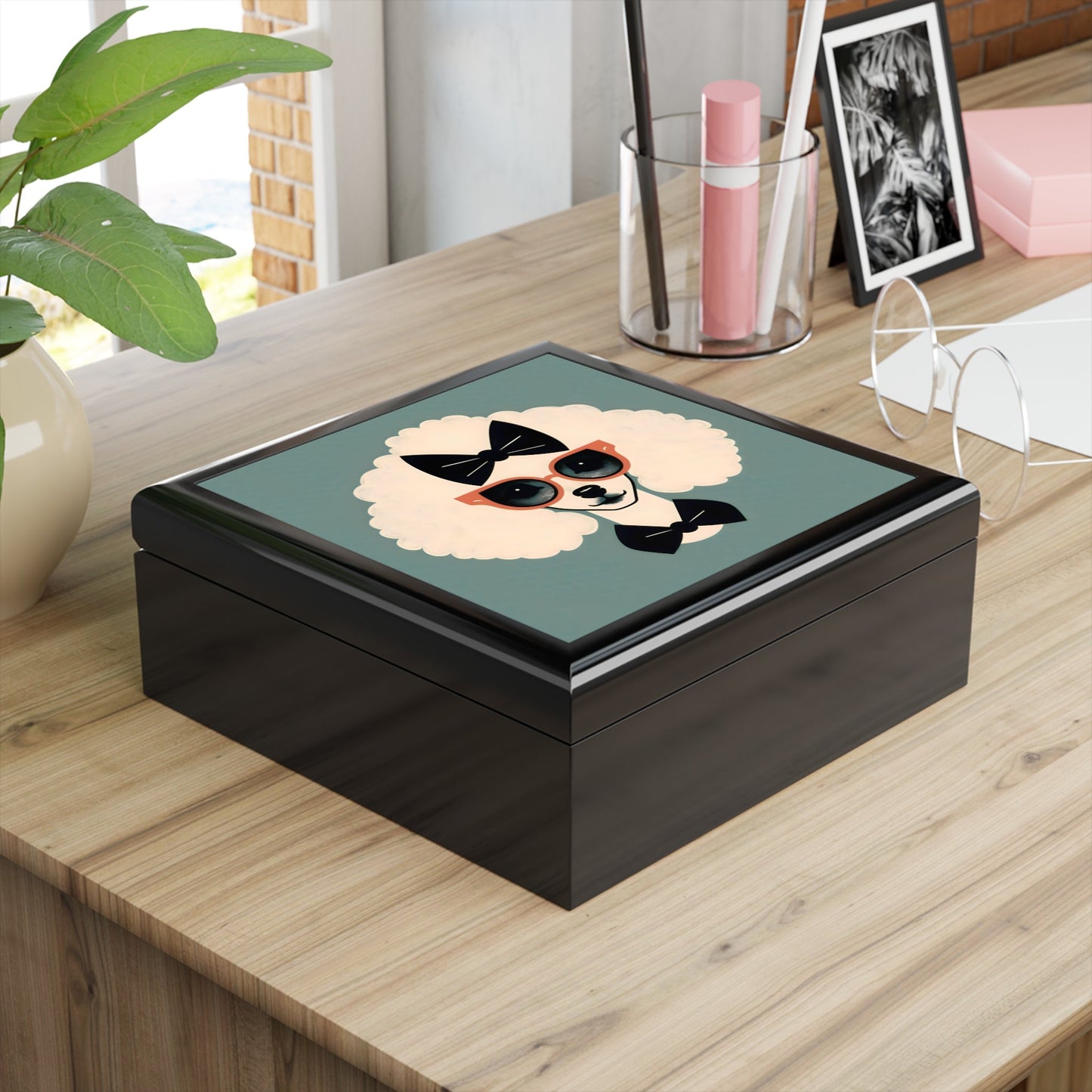 Miss Poodle Jewelry Keepsake Box