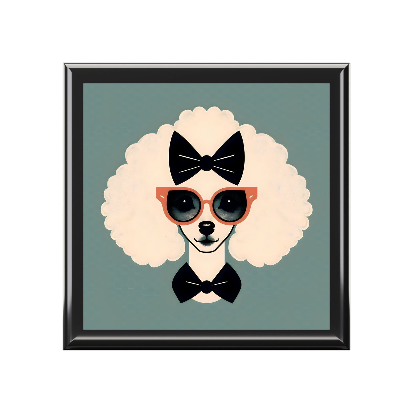 Miss Poodle Jewelry Keepsake Box