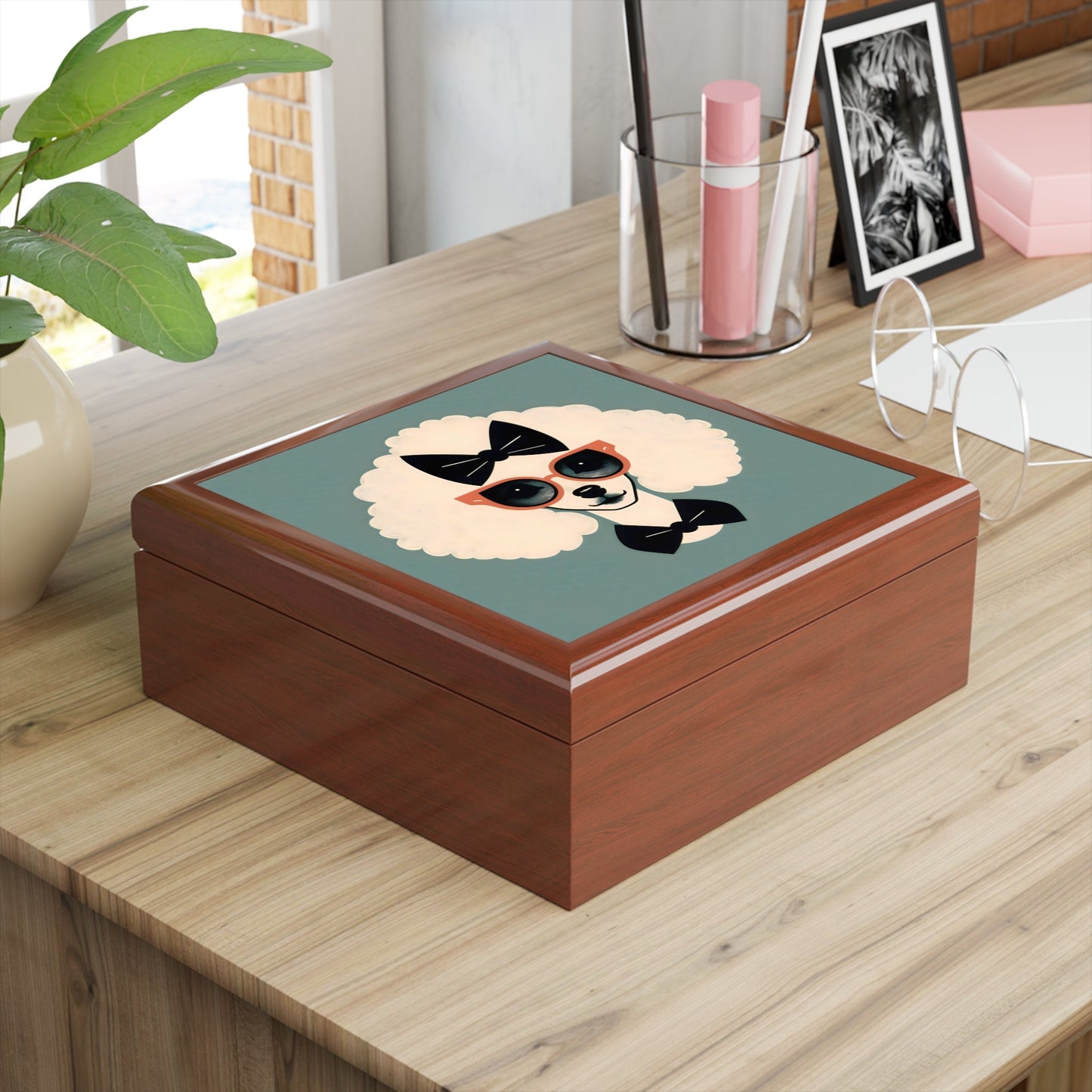 Miss Poodle Jewelry Keepsake Box
