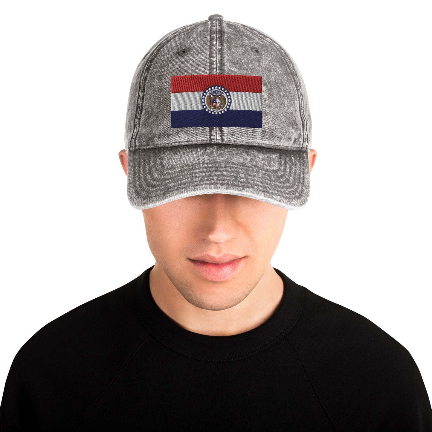 Missouri Flag Vintage Cotton Twill Cap
