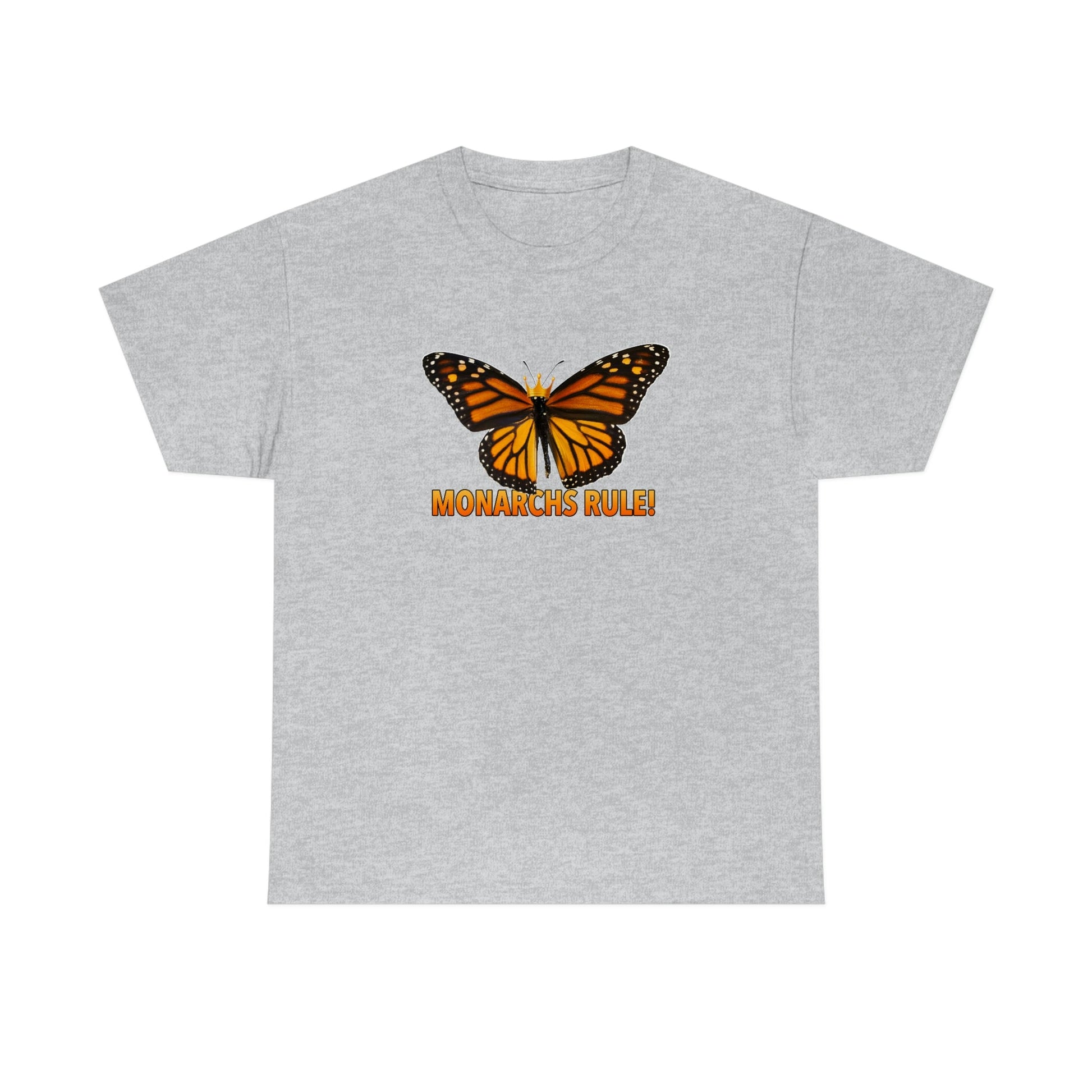Monarchs Rule Unisex Heavy Cotton Tee butterfly Butterflies Insect Royalty Royals