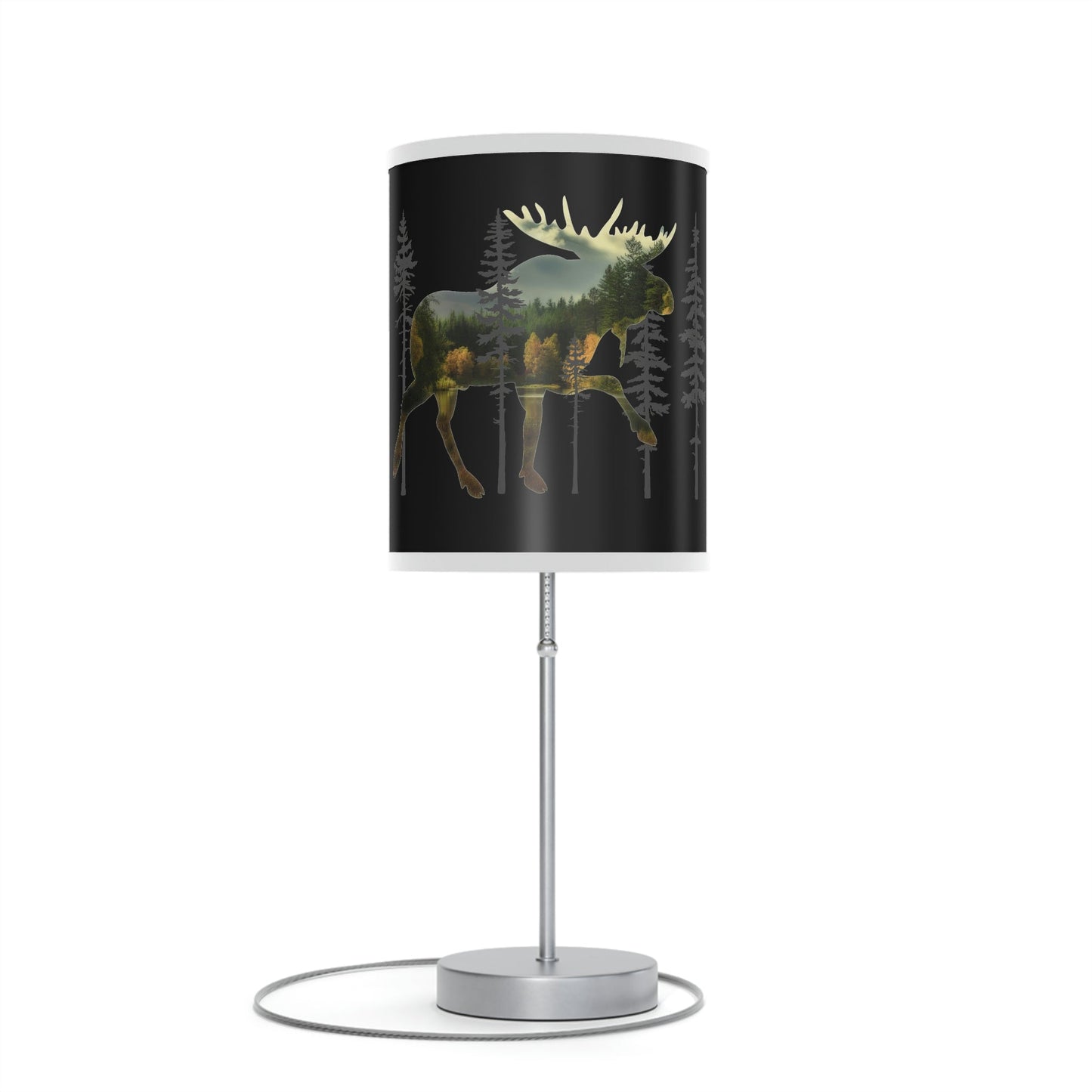 Moose in the Woods Lamp on a Stand, US|CA plug
