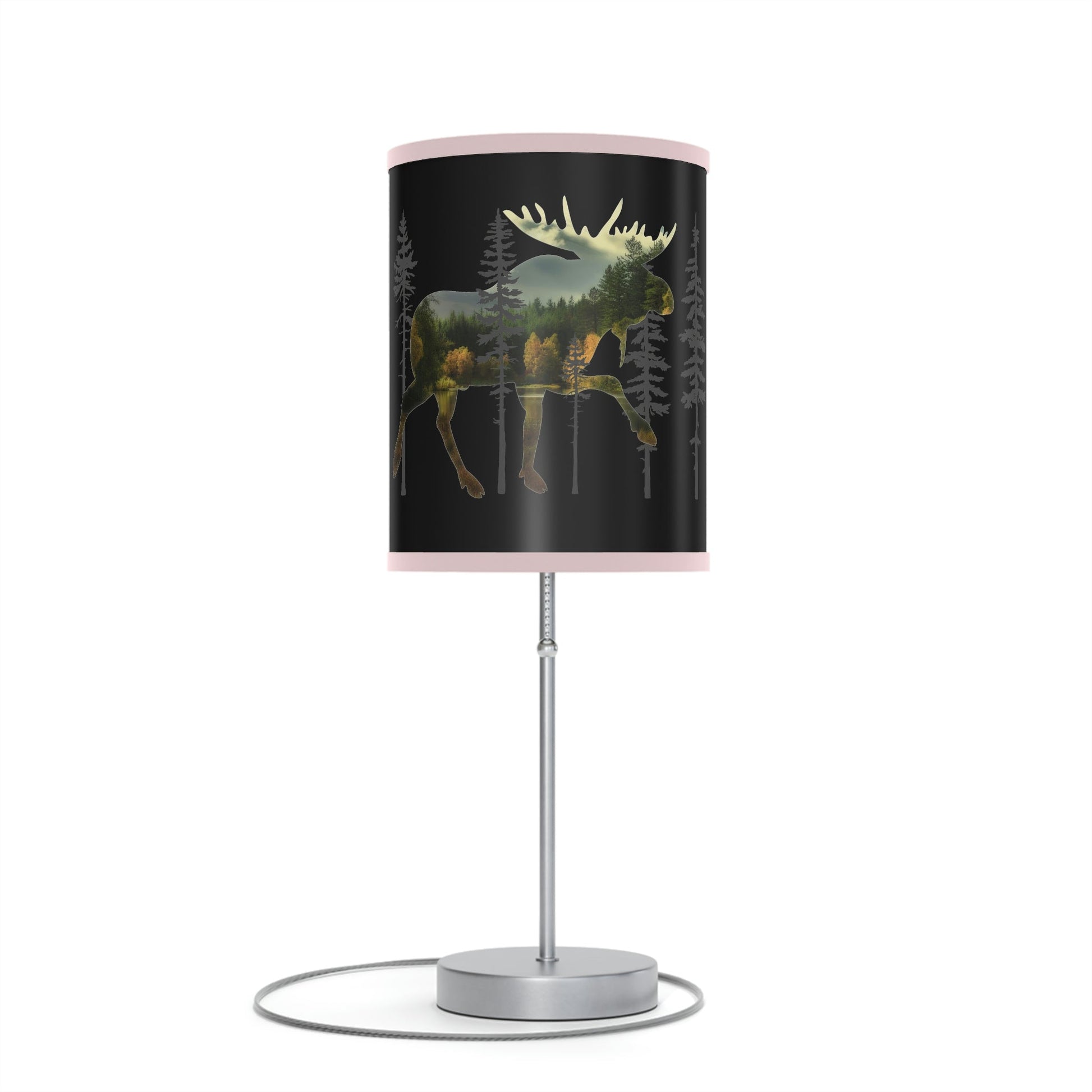 Moose in the Woods Lamp on a Stand, US|CA plug