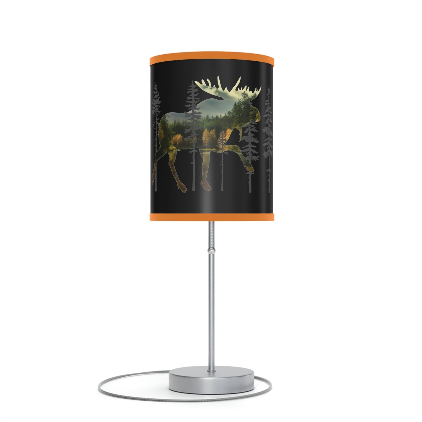 Moose in the Woods Lamp on a Stand, US|CA plug