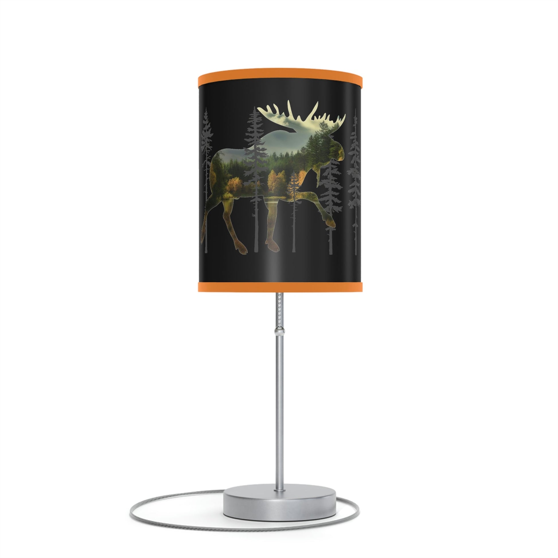 Moose in the Woods Lamp on a Stand, US|CA plug