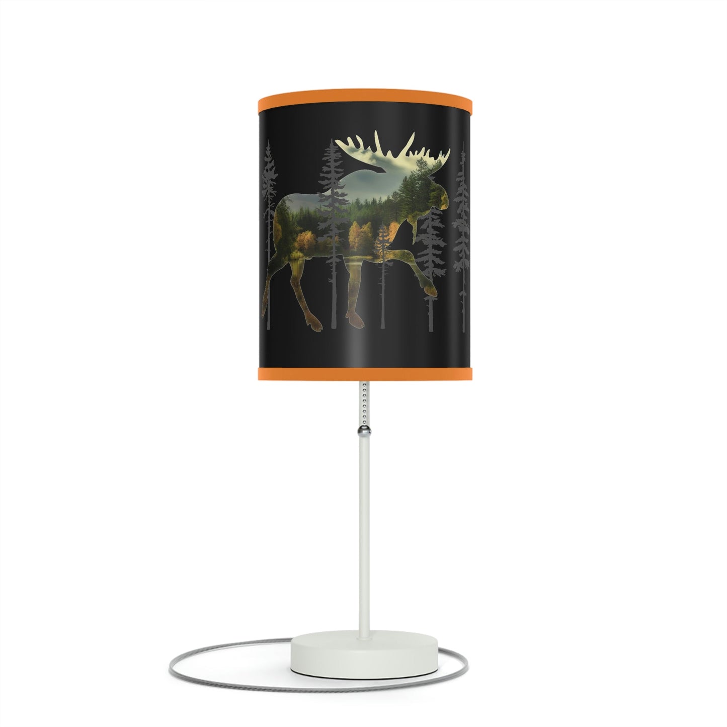 Moose in the Woods Lamp on a Stand, US|CA plug
