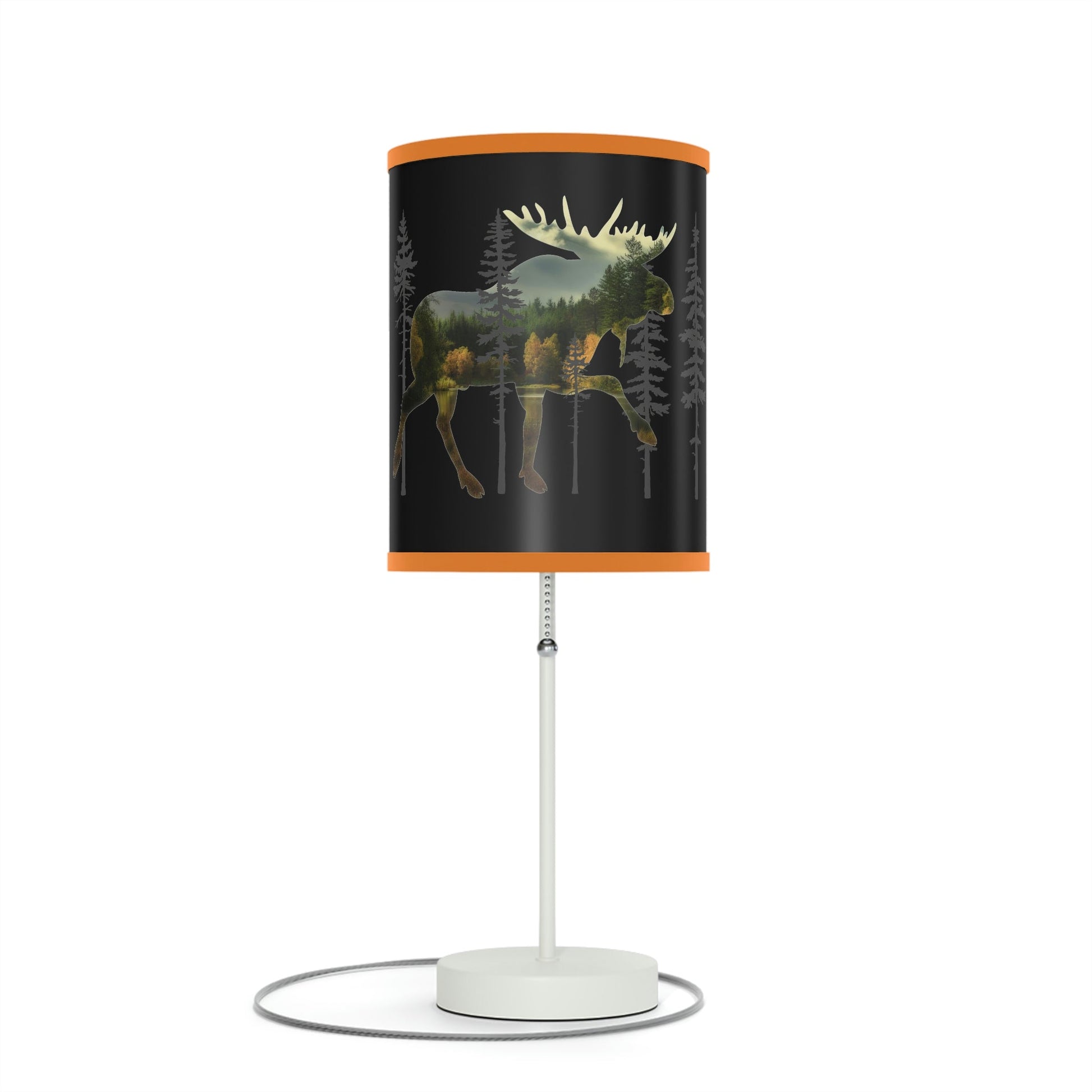Moose in the Woods Lamp on a Stand, US|CA plug