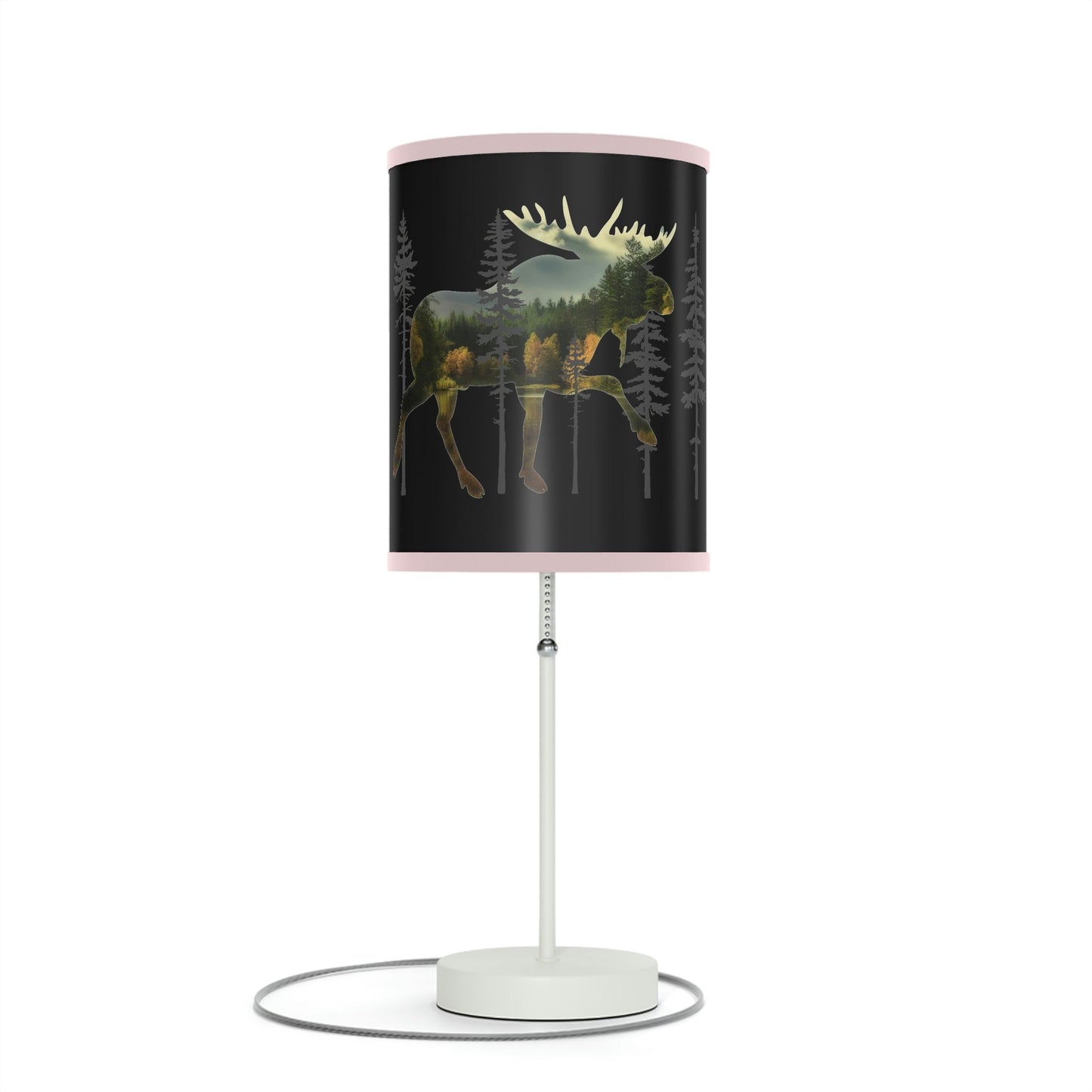 Moose in the Woods Lamp on a Stand, US|CA plug