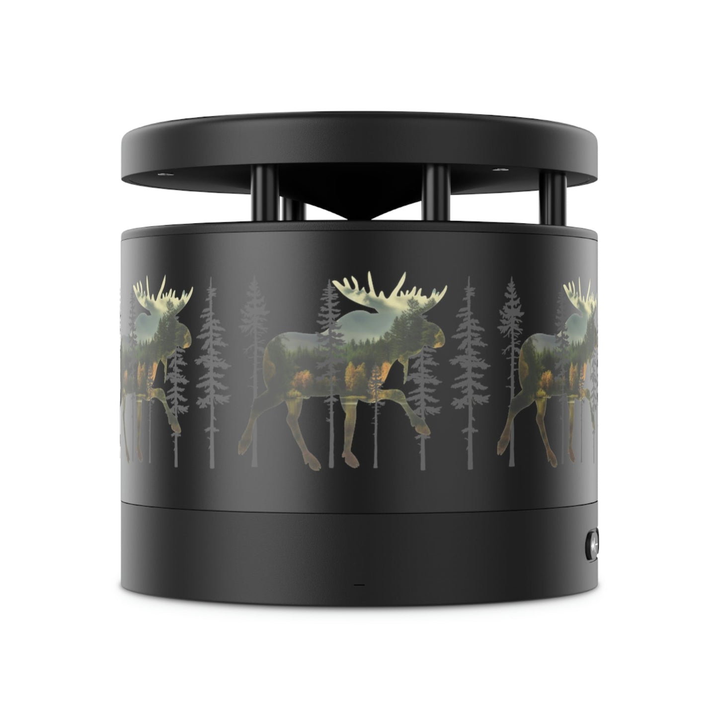 Moose in the Woods Metal Bluetooth Speaker and Wireless Charging Pad