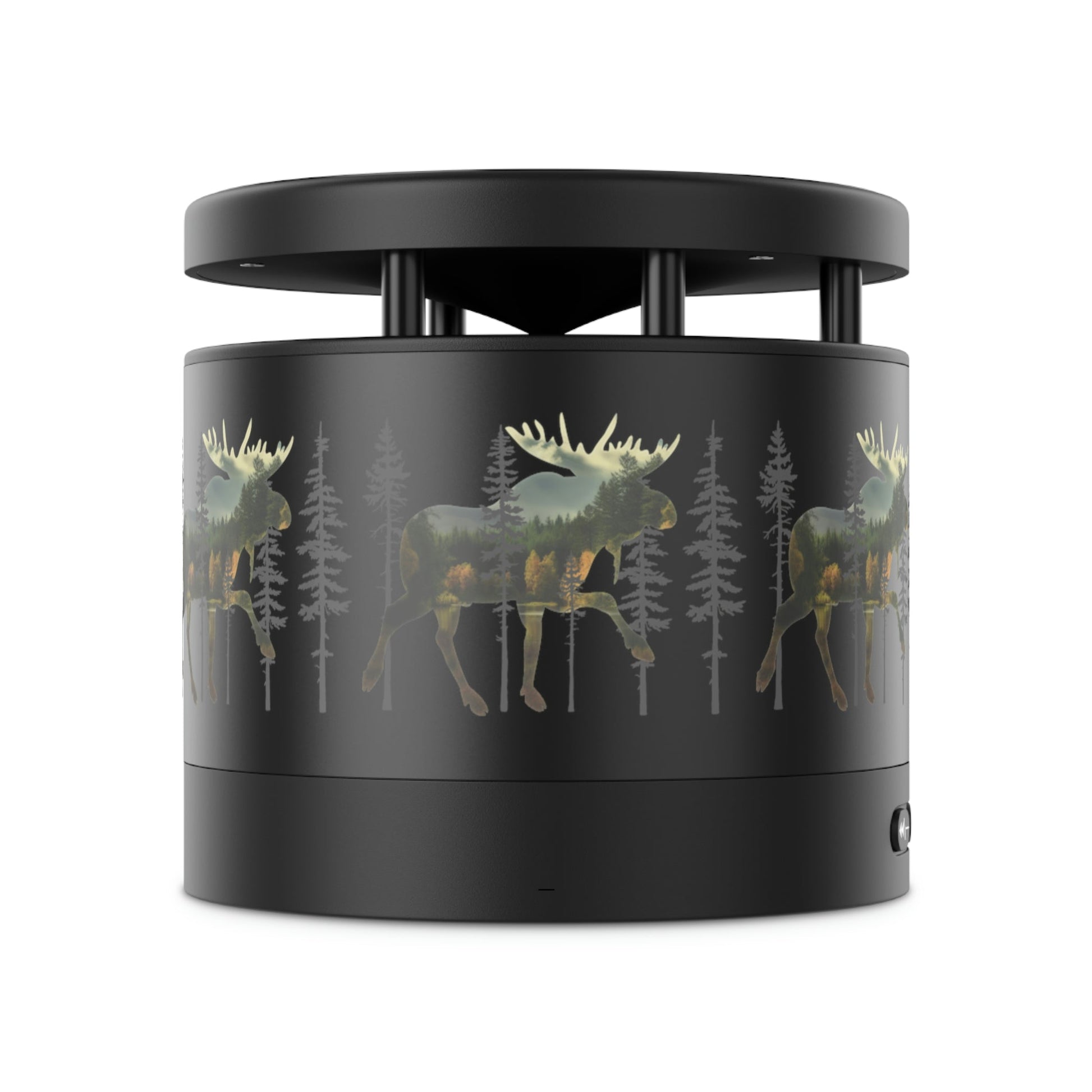 Moose in the Woods Metal Bluetooth Speaker and Wireless Charging Pad