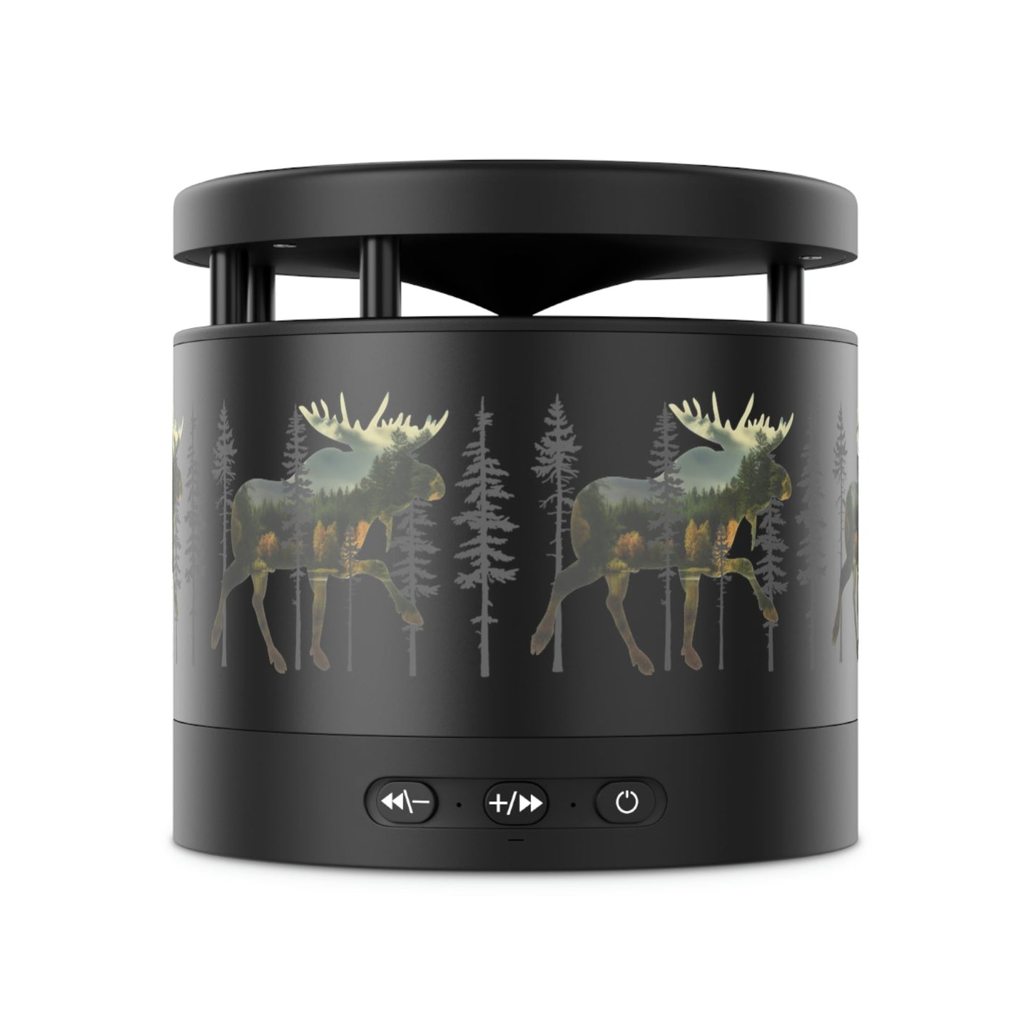 Moose in the Woods Metal Bluetooth Speaker and Wireless Charging Pad