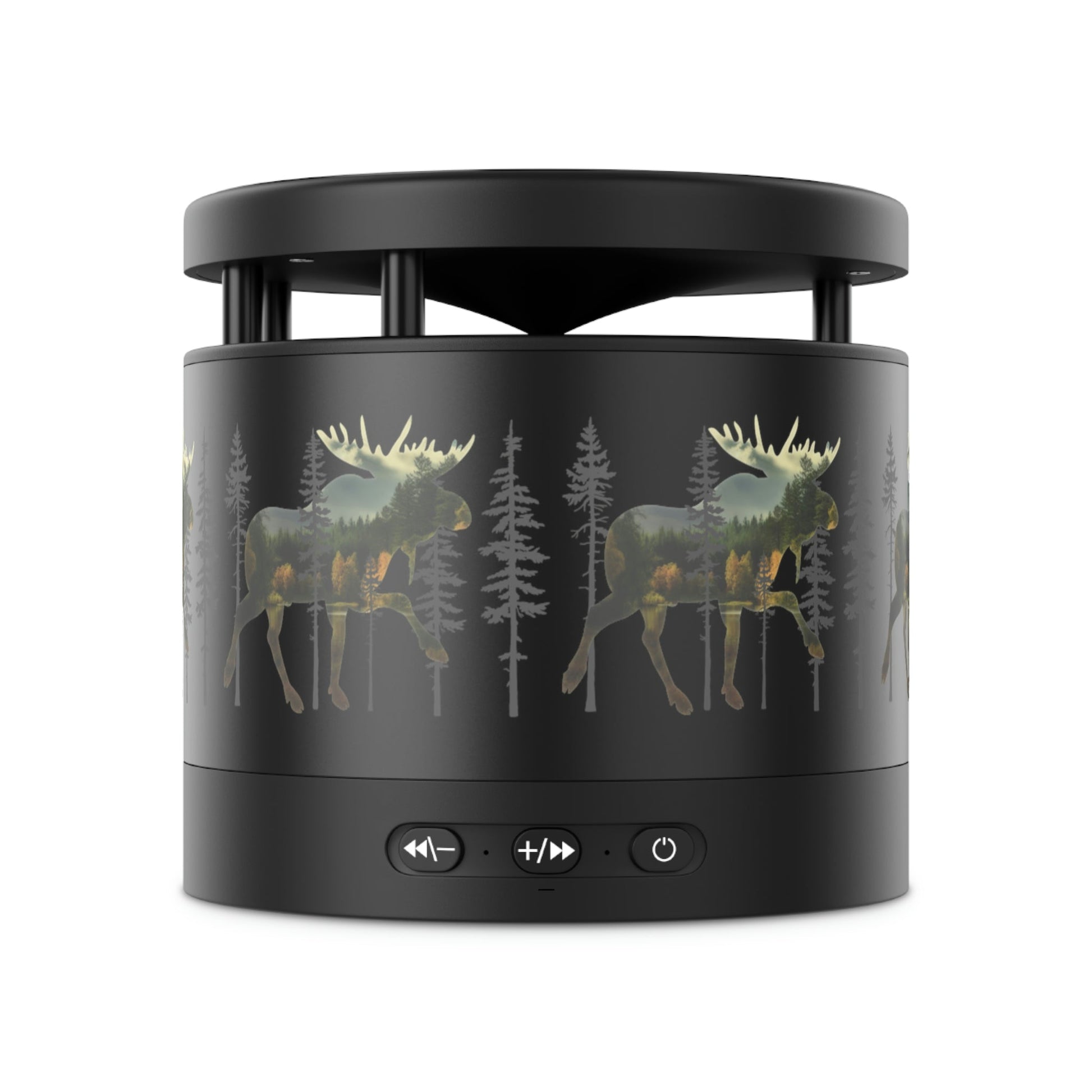 Moose in the Woods Metal Bluetooth Speaker and Wireless Charging Pad