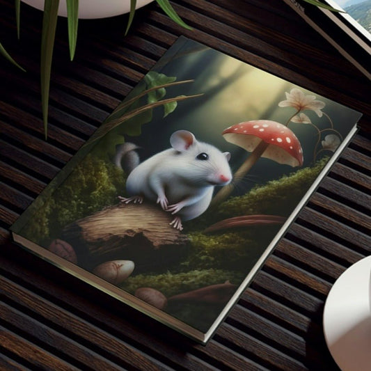 Mouse and Mushroom Hard Backed Journal