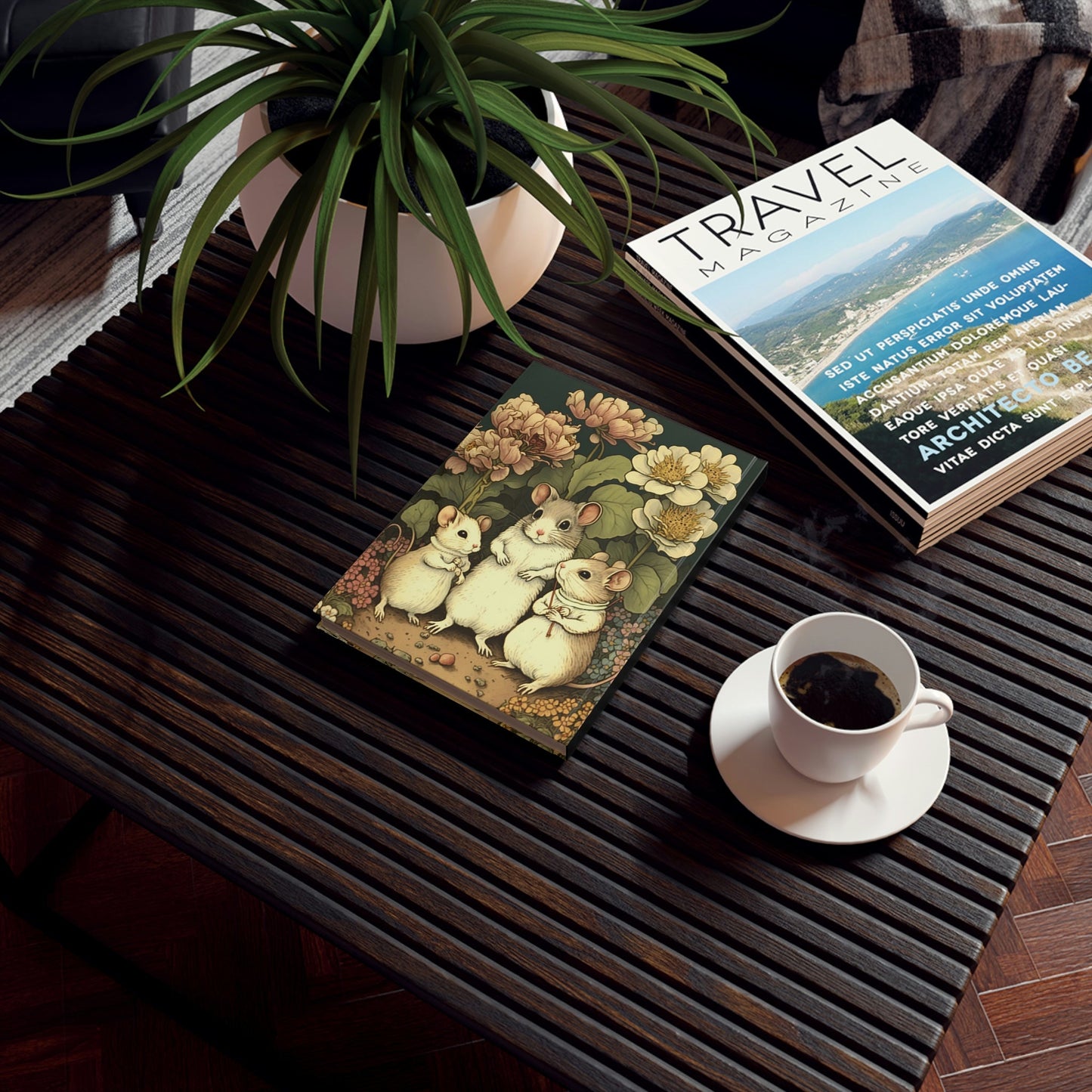 Mouse Family Hard Backed Journal