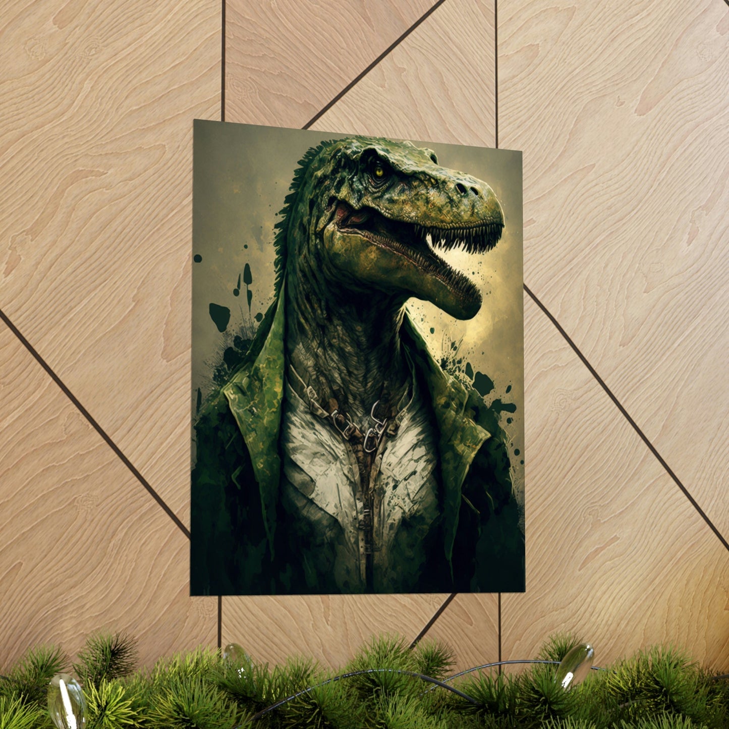 Mr. Dinosaur Princess Premium Matte Vertical Posters