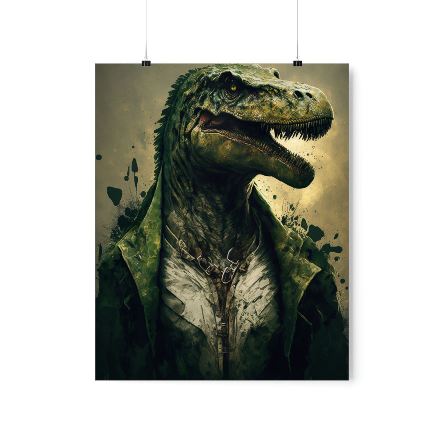 Mr. Dinosaur Princess Premium Matte Vertical Posters