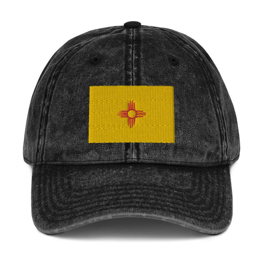 New Mexico Flag Vintage Cotton Twill Cap