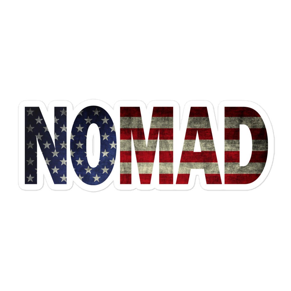 Nomad American Flag Bubble-Free Stickers