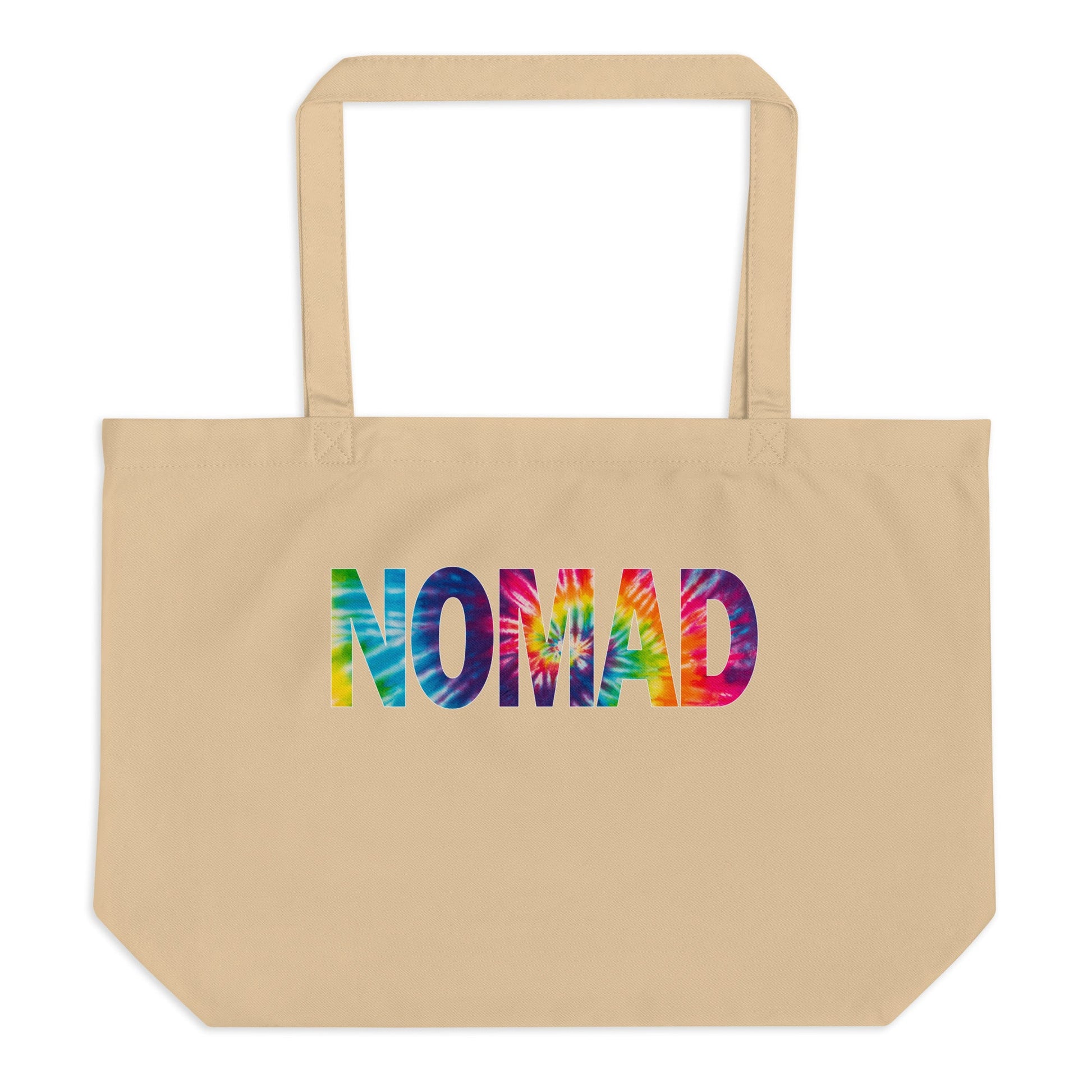 Nomad Tye Dye Large Organic Tote Bag - Printed on Front and Back