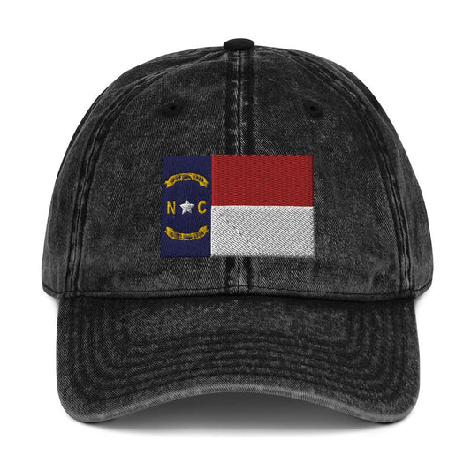 North Carolina Flag Vintage Cotton Twill Cap