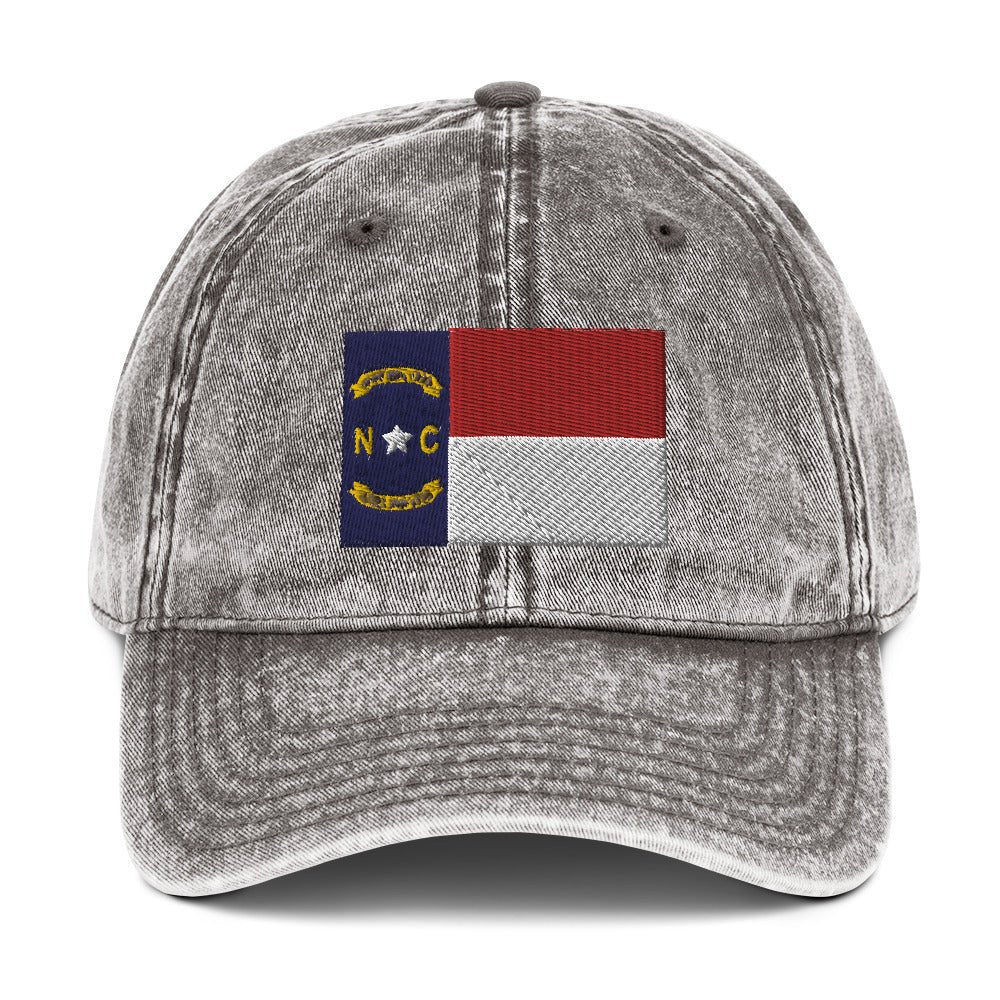 North Carolina Flag Vintage Cotton Twill Cap