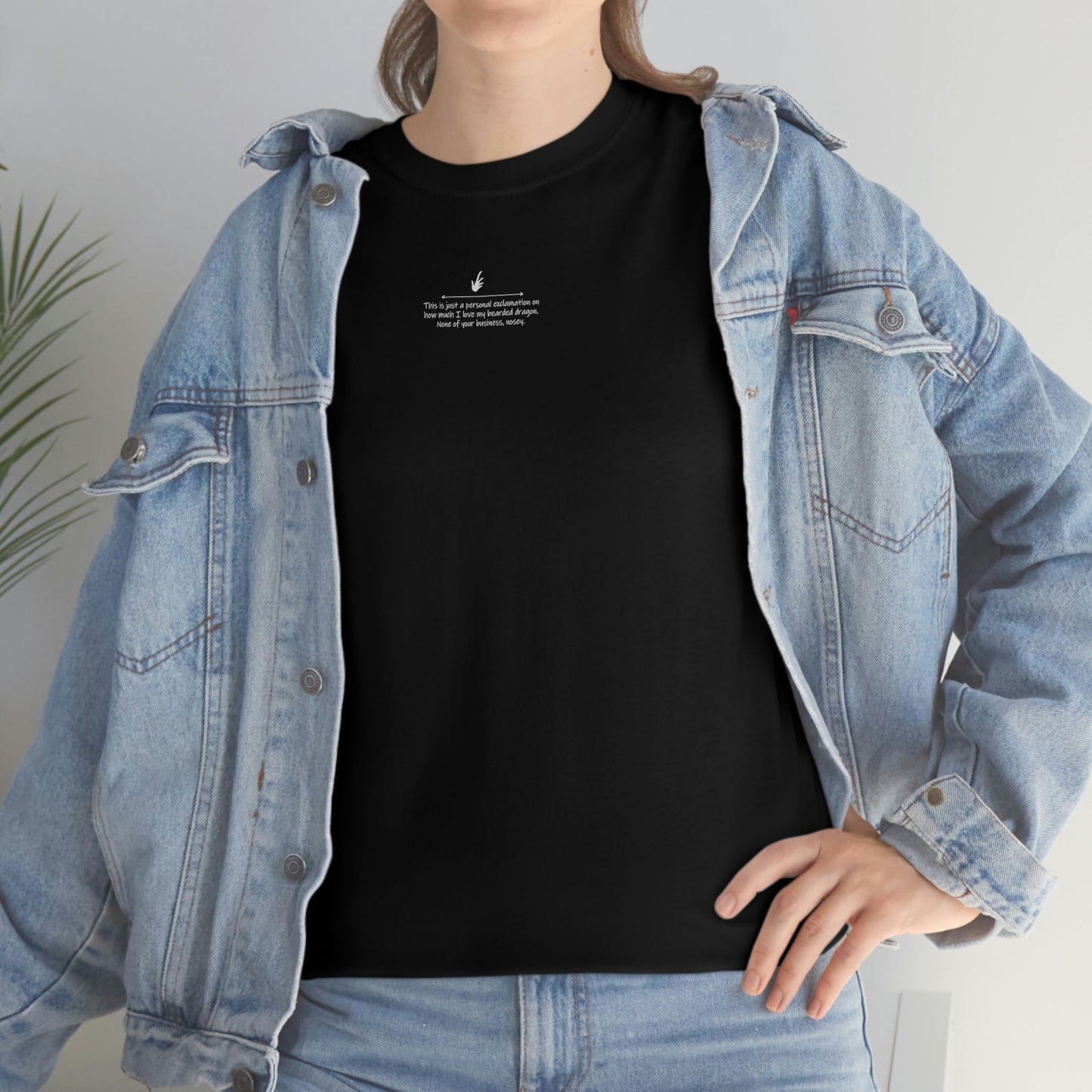 Nosey Bearded Dragon II Heavy Cotton T-Shirt