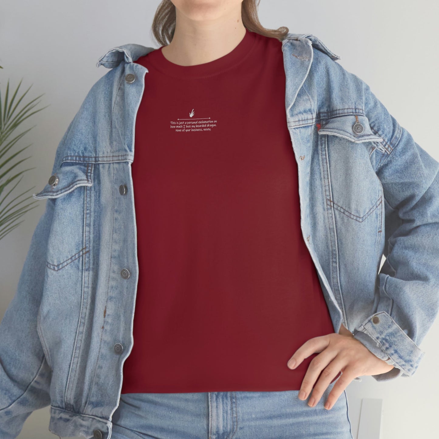 Nosey Bearded Dragon II Heavy Cotton T-Shirt