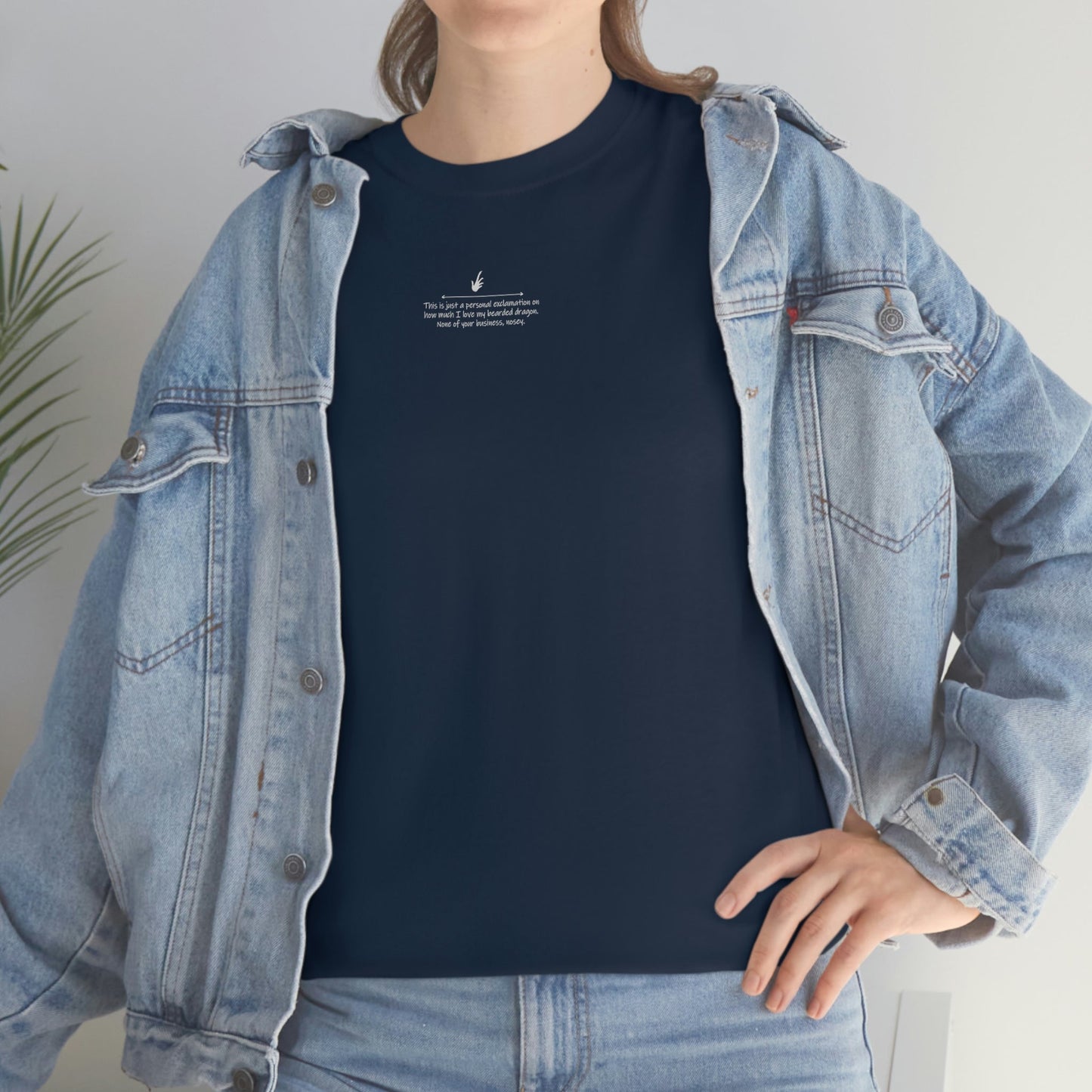 Nosey Bearded Dragon II Heavy Cotton T-Shirt