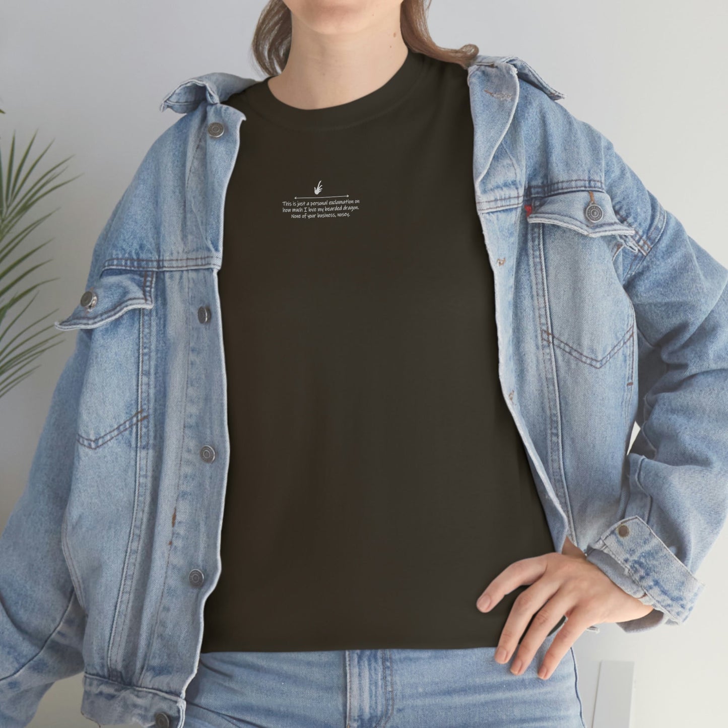 Nosey Bearded Dragon II Heavy Cotton T-Shirt