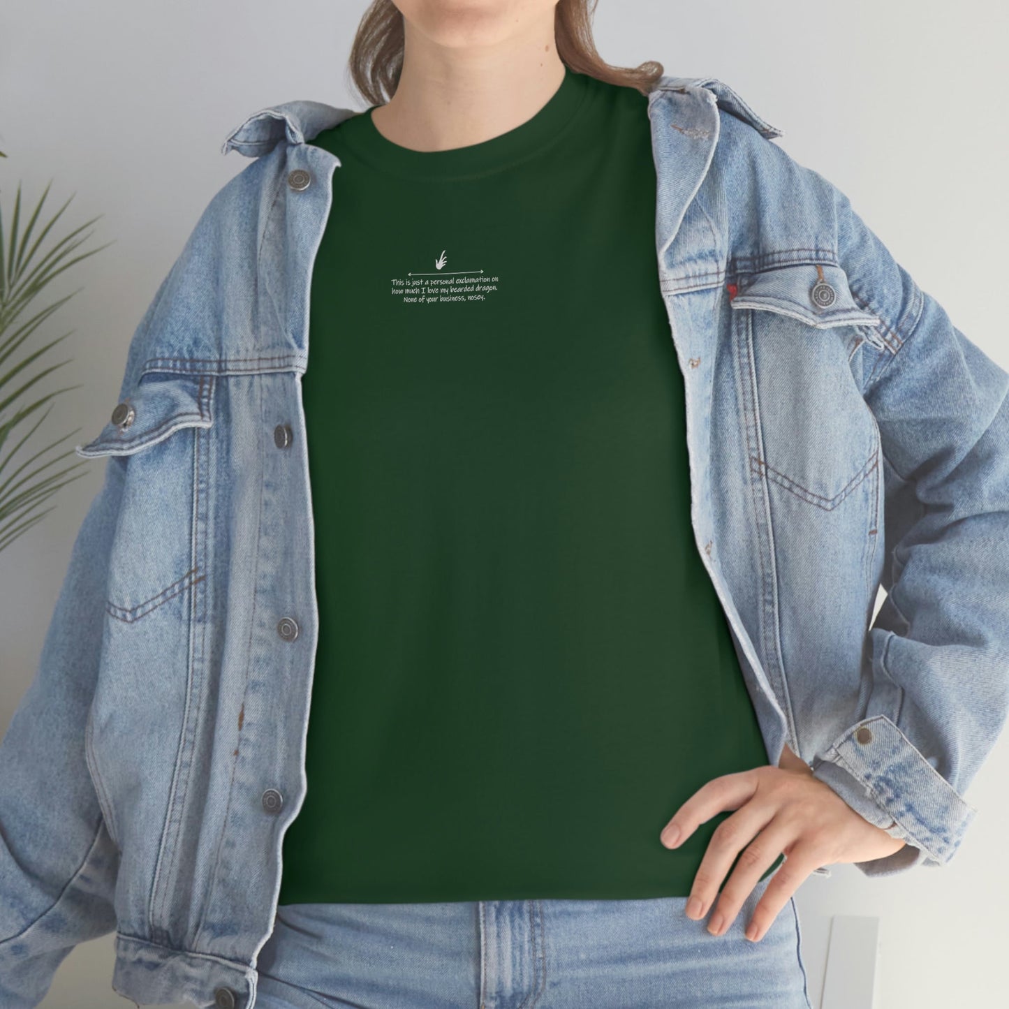 Nosey Bearded Dragon II Heavy Cotton T-Shirt