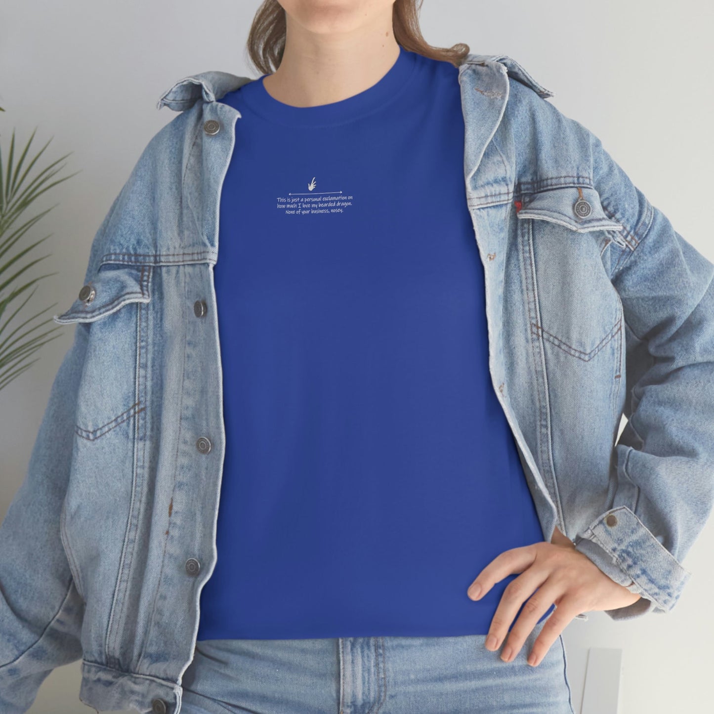 Nosey Bearded Dragon II Heavy Cotton T-Shirt