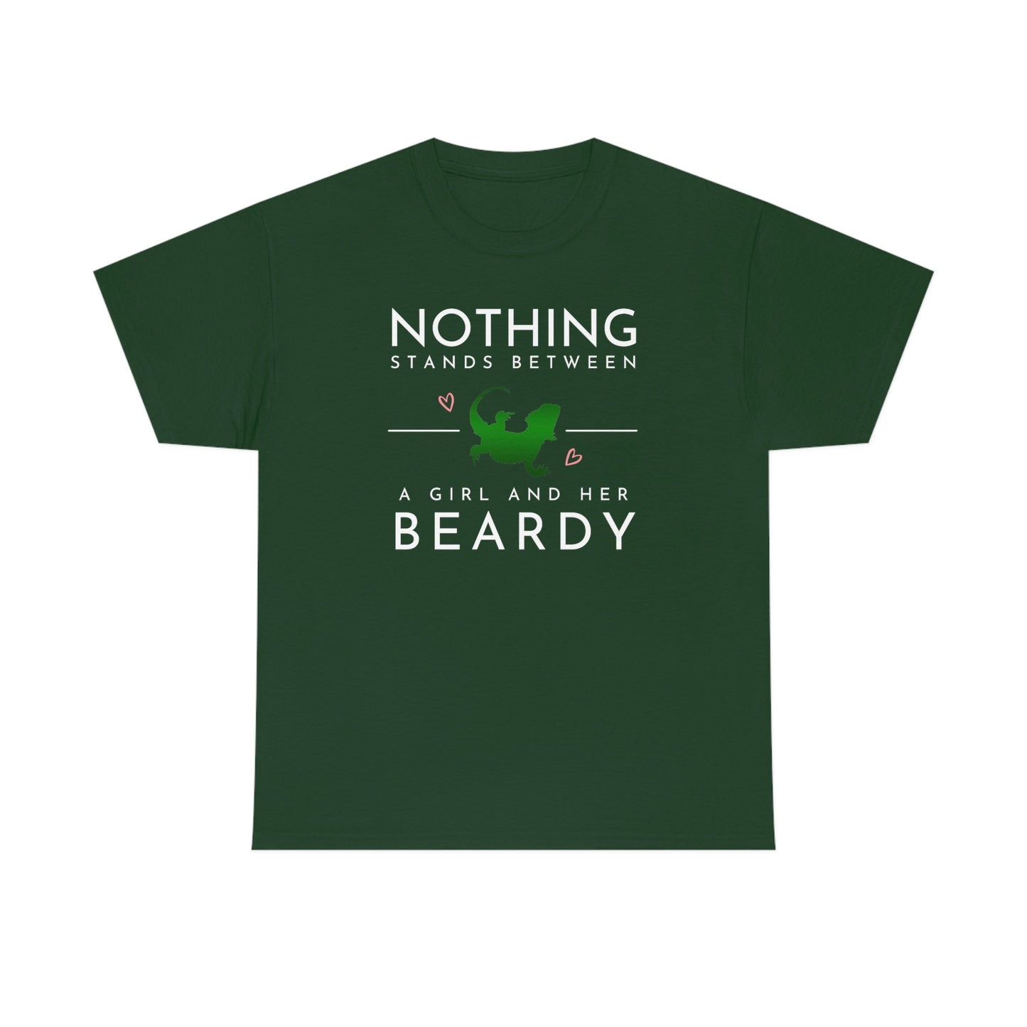 Nothing Stands Between a Girl and her Beardy Heavy Cotton T-Shirt