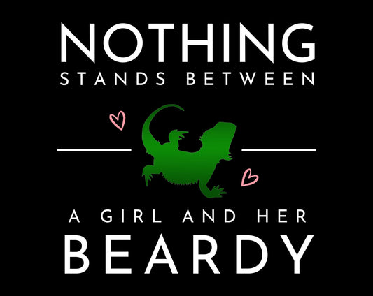 Nothing Stands Between a Girl and her Beardy Heavy Cotton T-Shirt