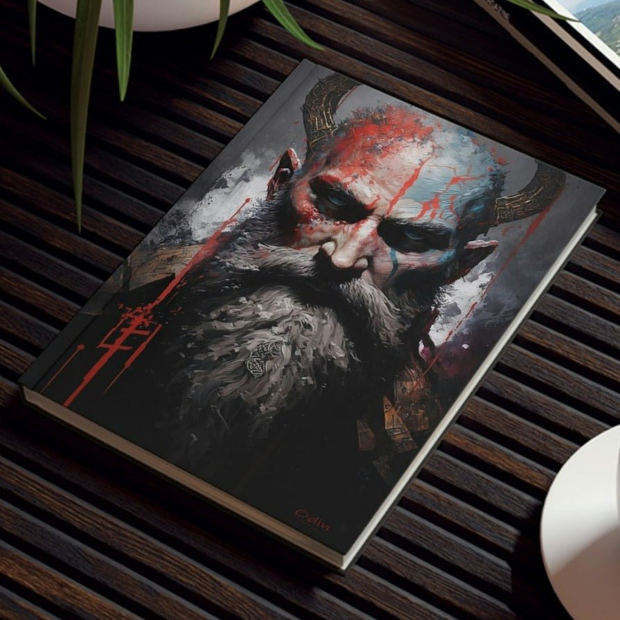 Oden the God Notebook - Grunge - Hard Backed Journal