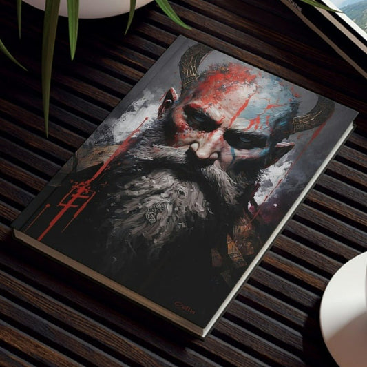 Oden the God Notebook - Grunge - Hard Backed Journal