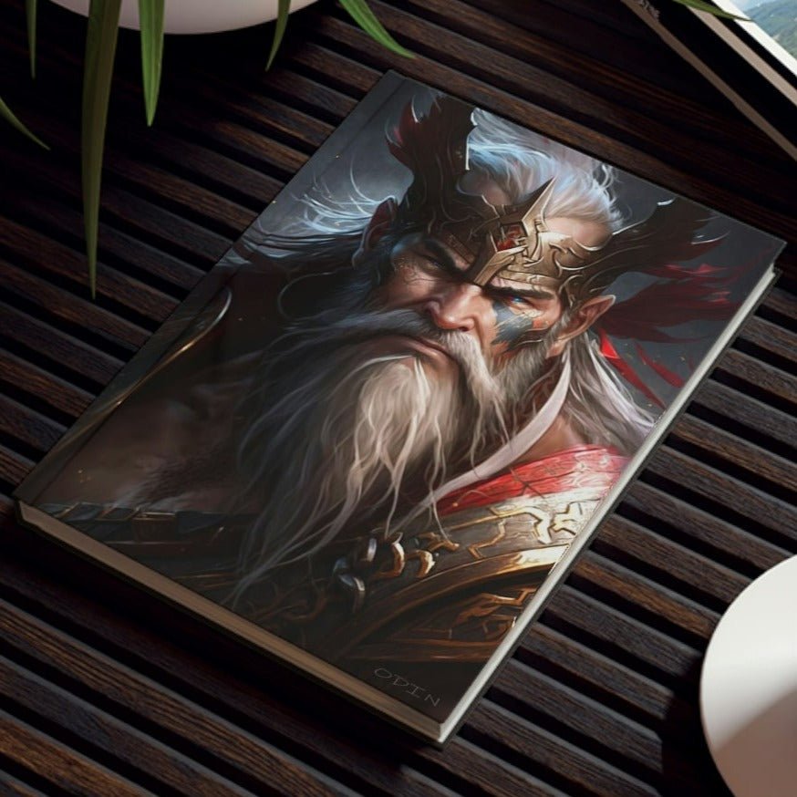 Oden the God Notebook - Helmet - Hard Backed Journal