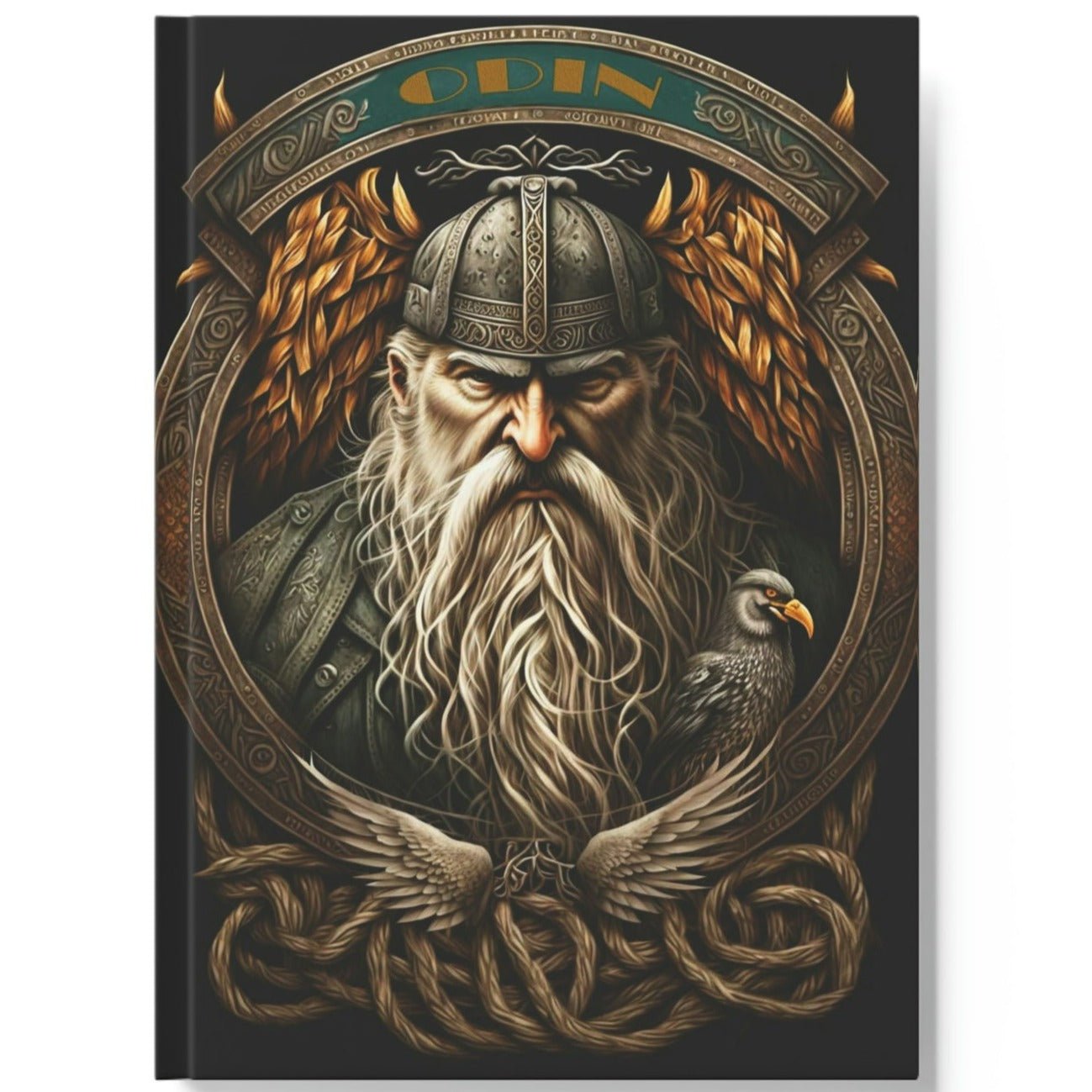 Oden the God Notebook - Woodwork - Hard Backed Journal