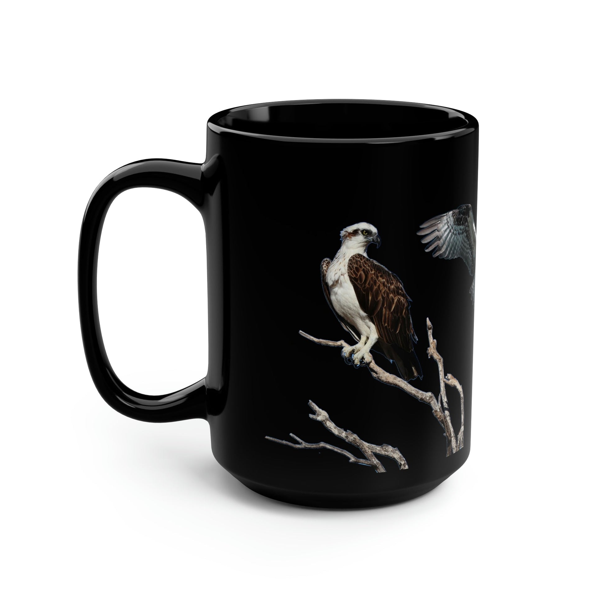 Ospreys Black Mug, 15oz