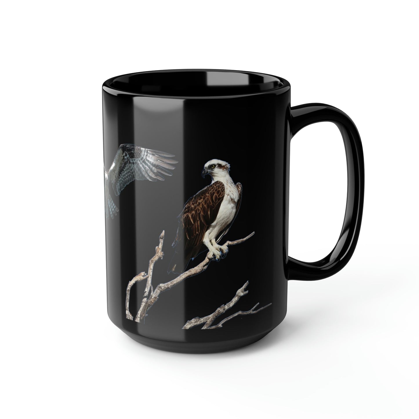 Ospreys Black Mug, 15oz