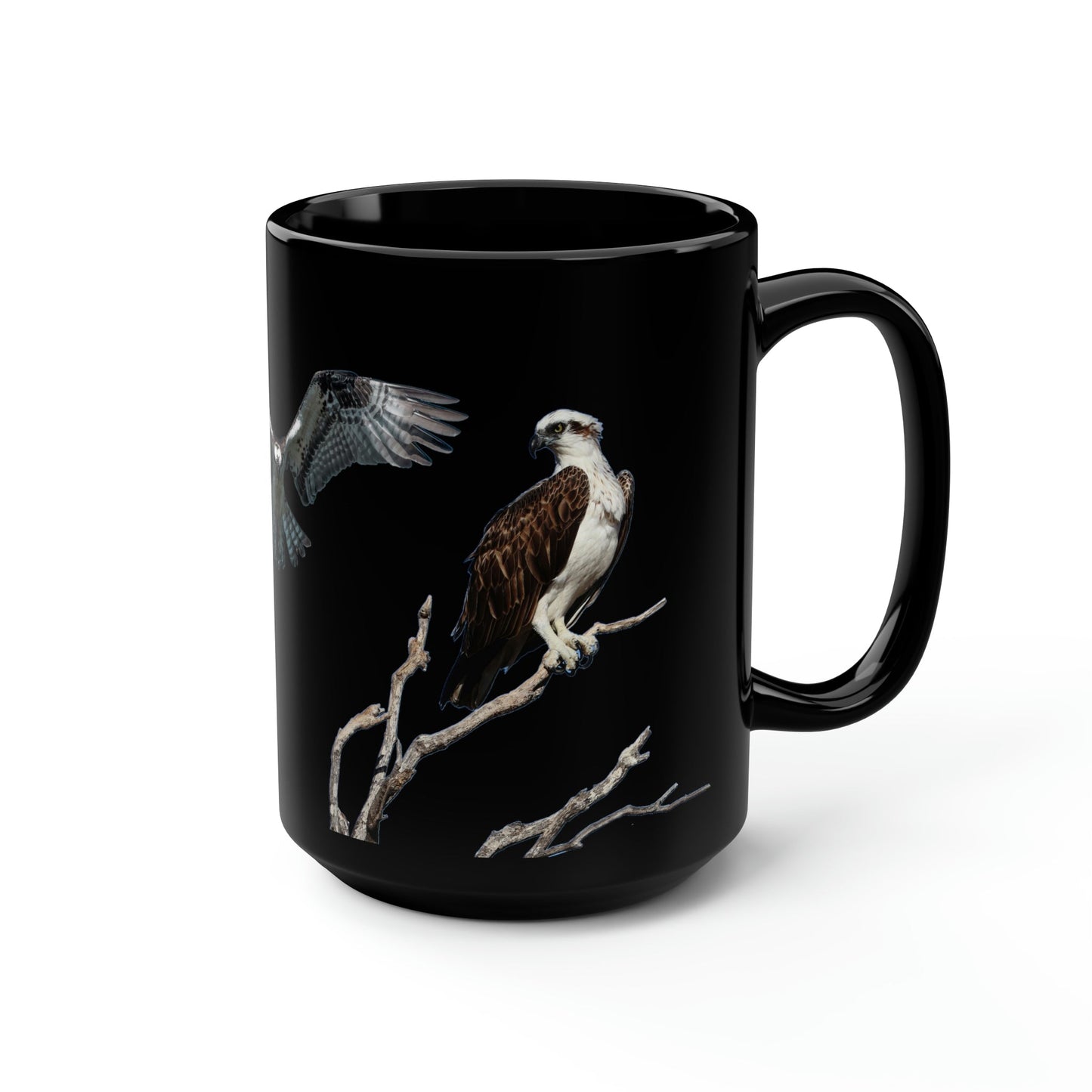 Ospreys Black Mug, 15oz