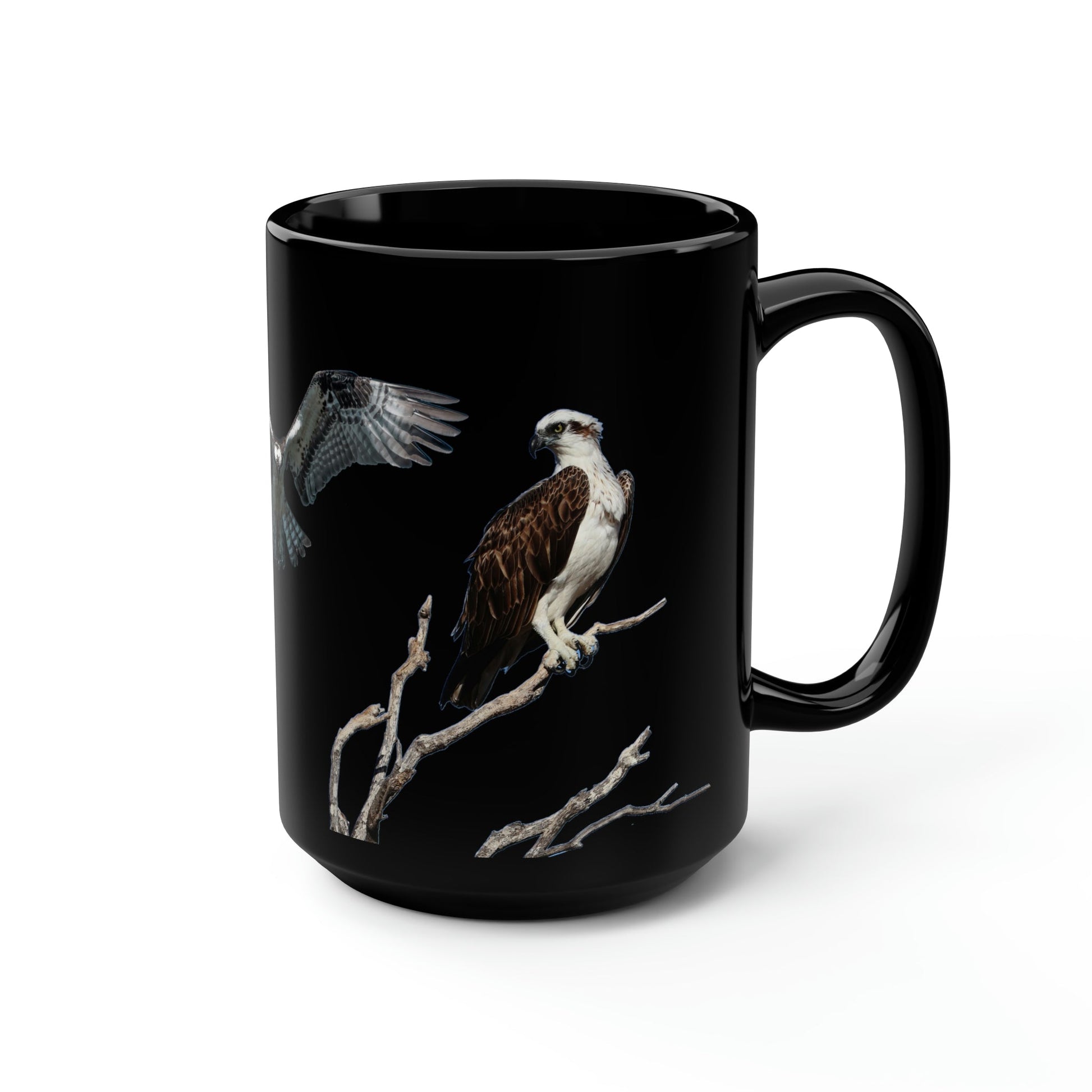 Ospreys Black Mug, 15oz