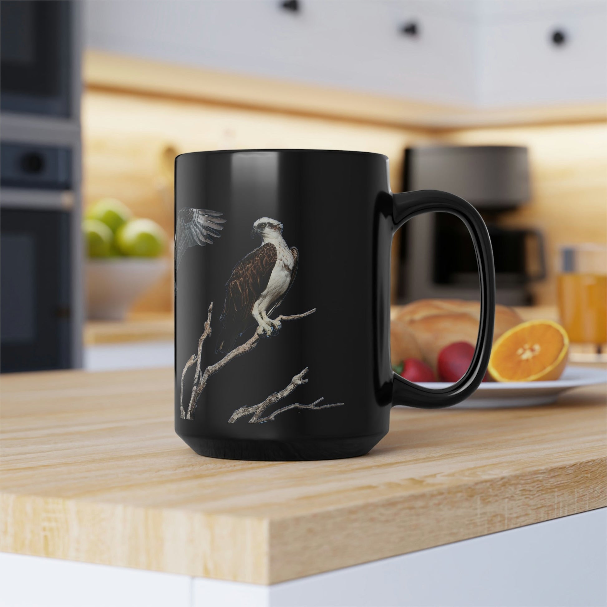Ospreys Black Mug, 15oz