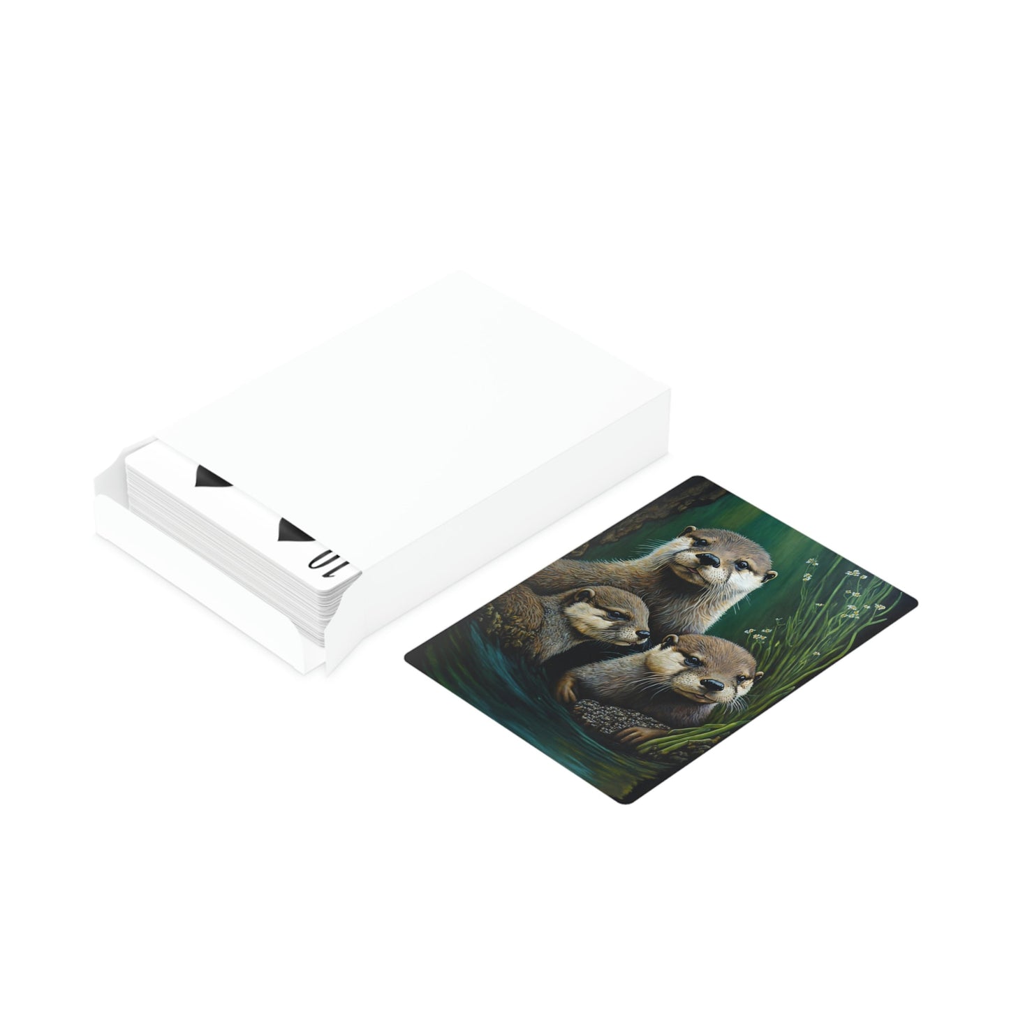Otter Family Poker Playing Cards